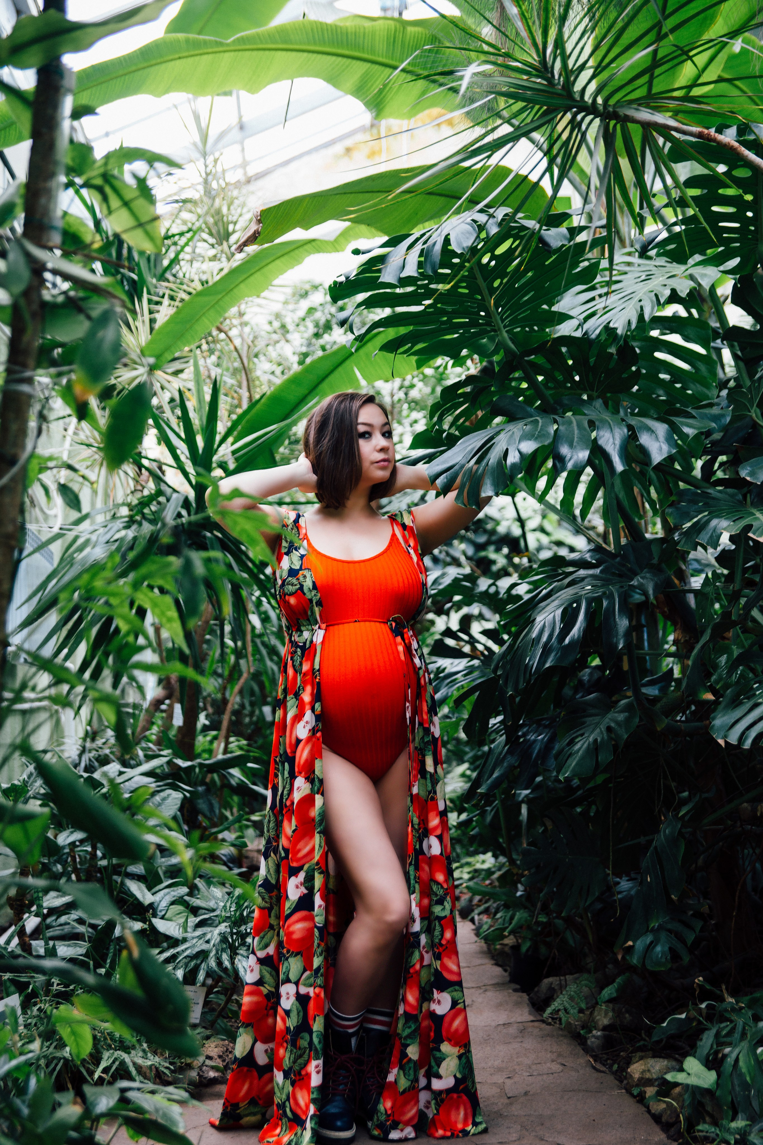 Фотосессия беременности в ботаническом саду. Фотограф в Самаре Екатерина Кроз