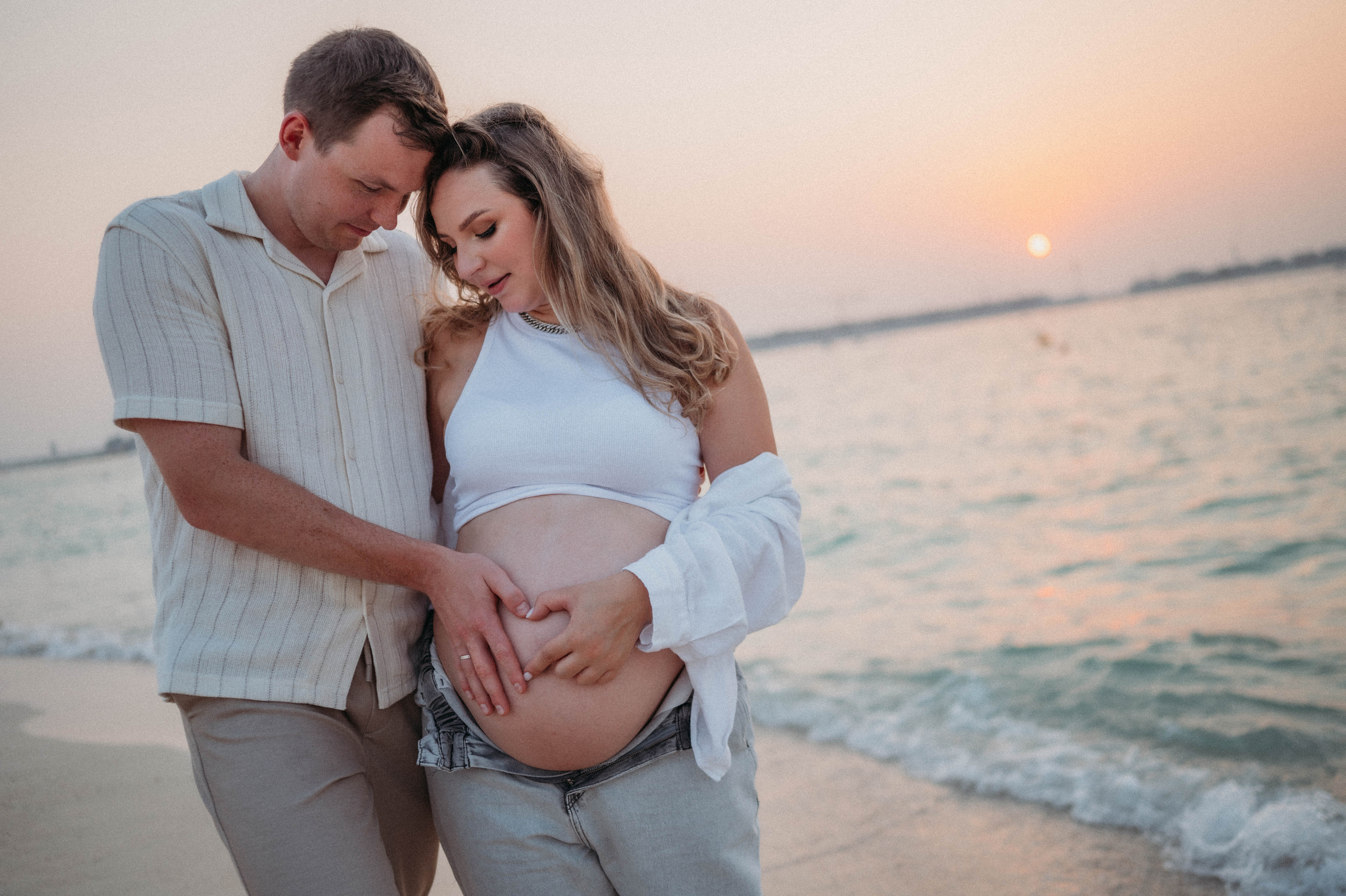 Алена, Ваня и Яночка на пляже. Семейный фотограф в Дубае и Москве Ольга Белотуркина