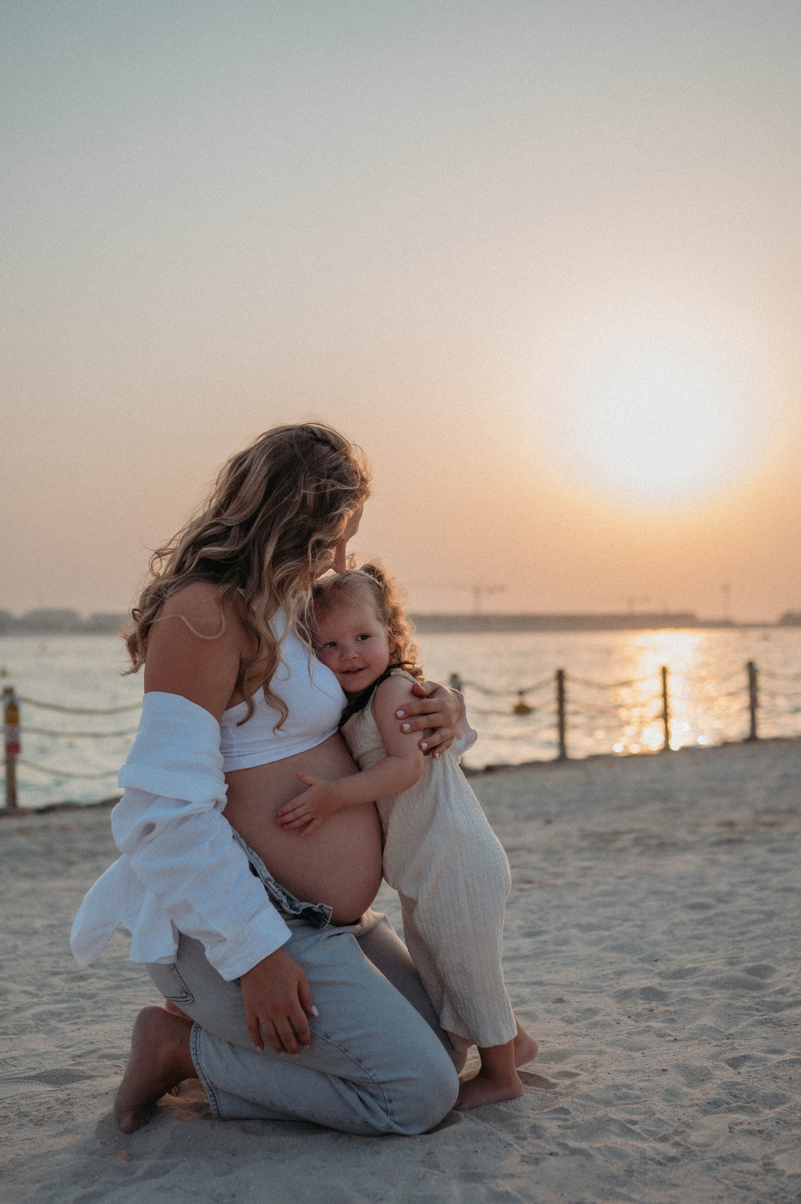 Алена, Ваня и Яночка на пляже. Семейный фотограф в Дубае и Москве Ольга Белотуркина