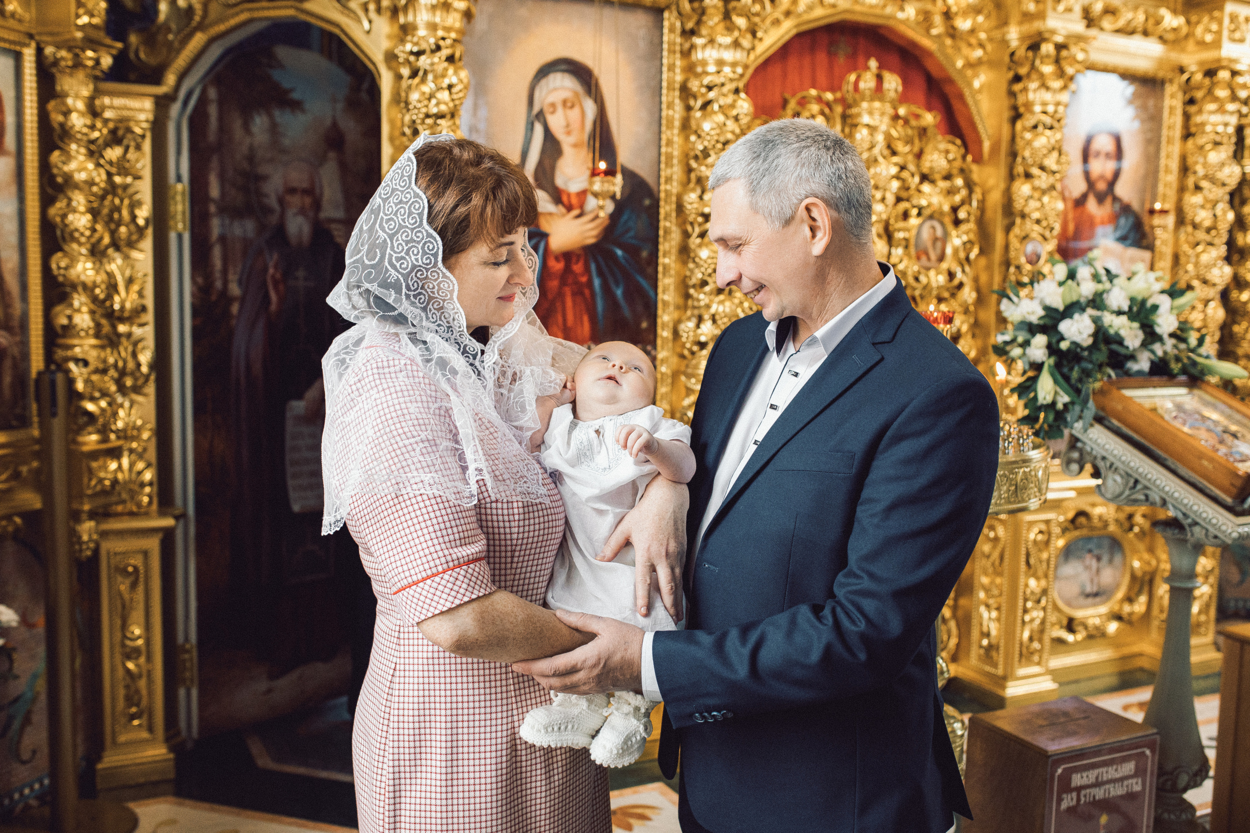 Таинство Крещения в Часовне Серафима Саровского