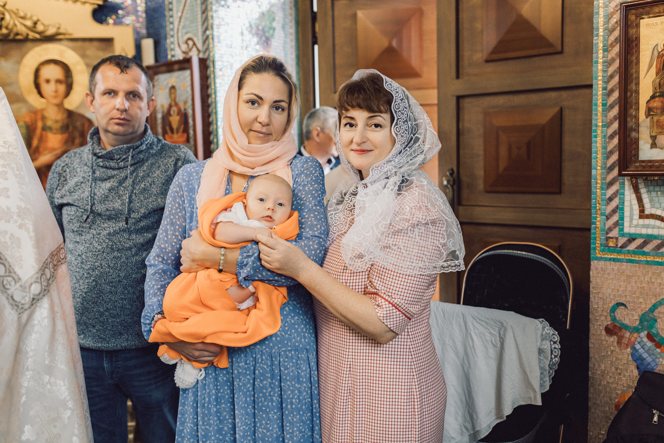 Таинство Крещения в Часовне Серафима Саровского