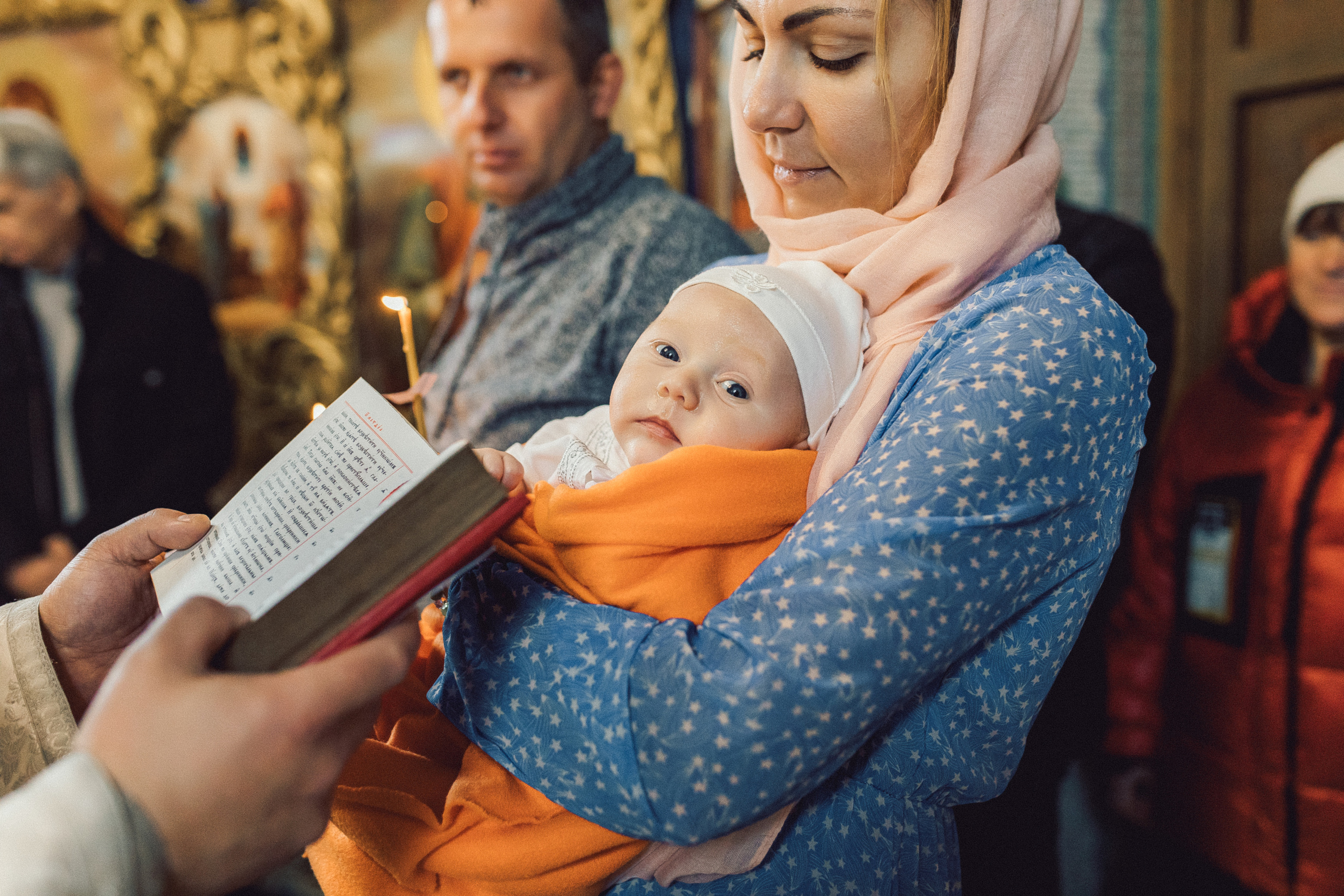 Таинство Крещения в Часовне Серафима Саровского