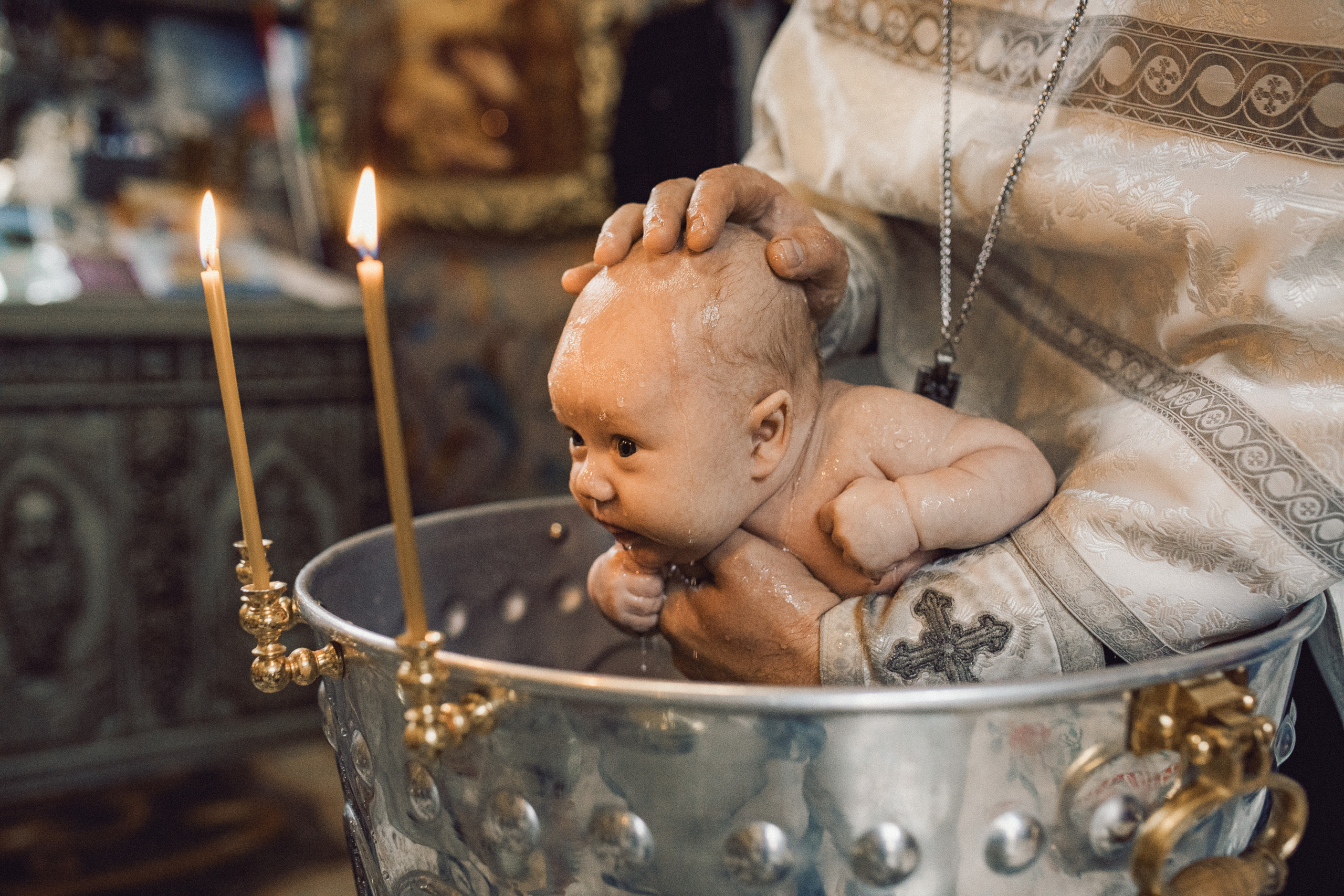 Таинство Крещения в Часовне Серафима Саровского