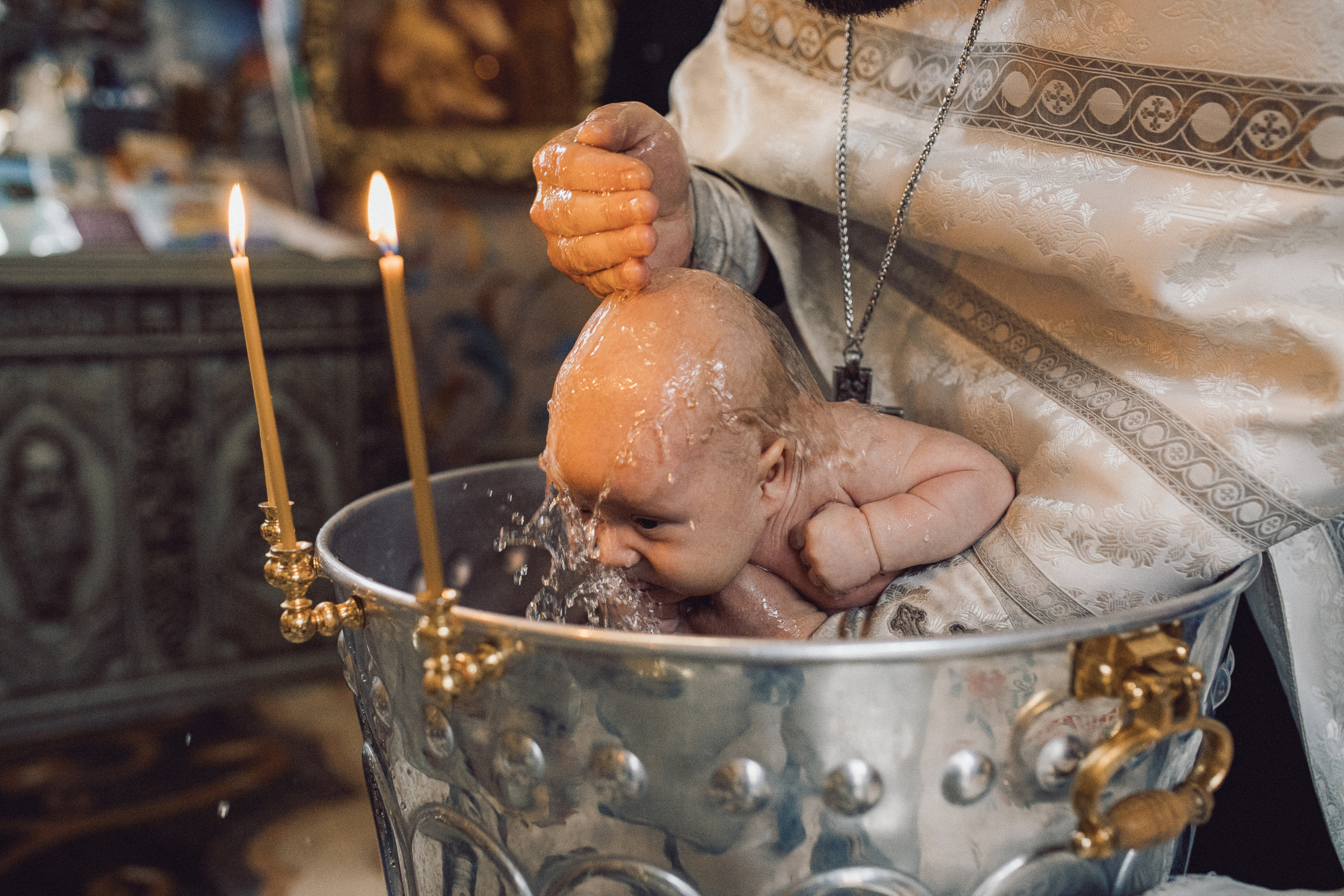Таинство Крещения в Часовне Серафима Саровского