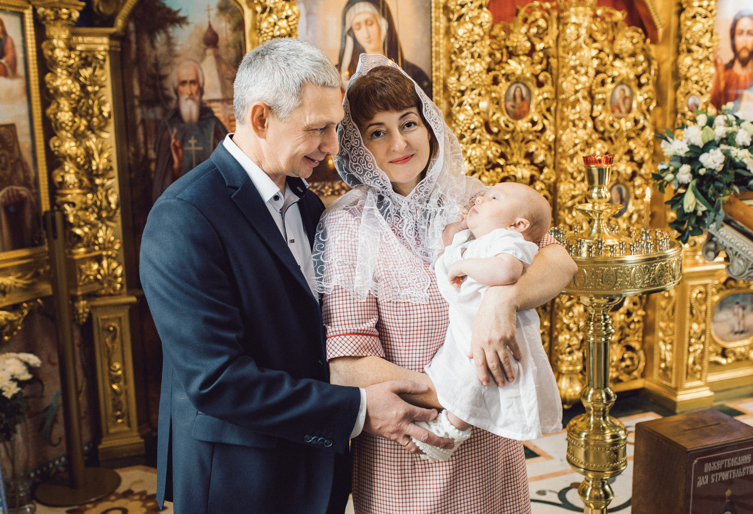 Таинство Крещения в Часовне Серафима Саровского