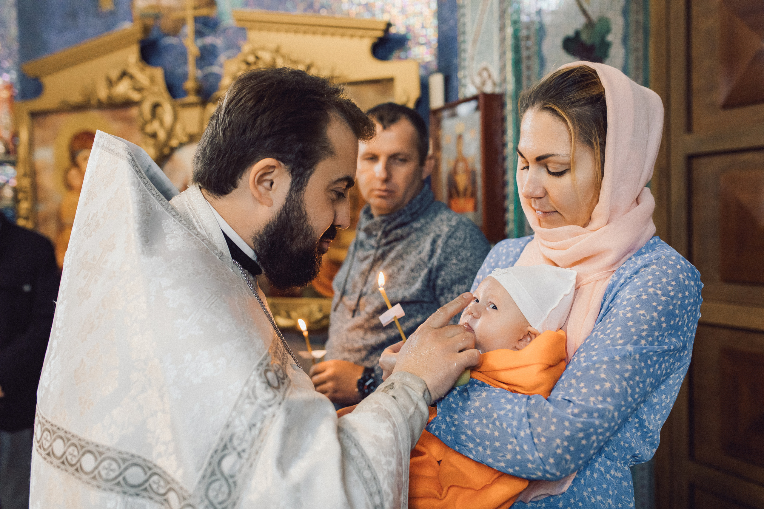 Таинство Крещения в Часовне Серафима Саровского