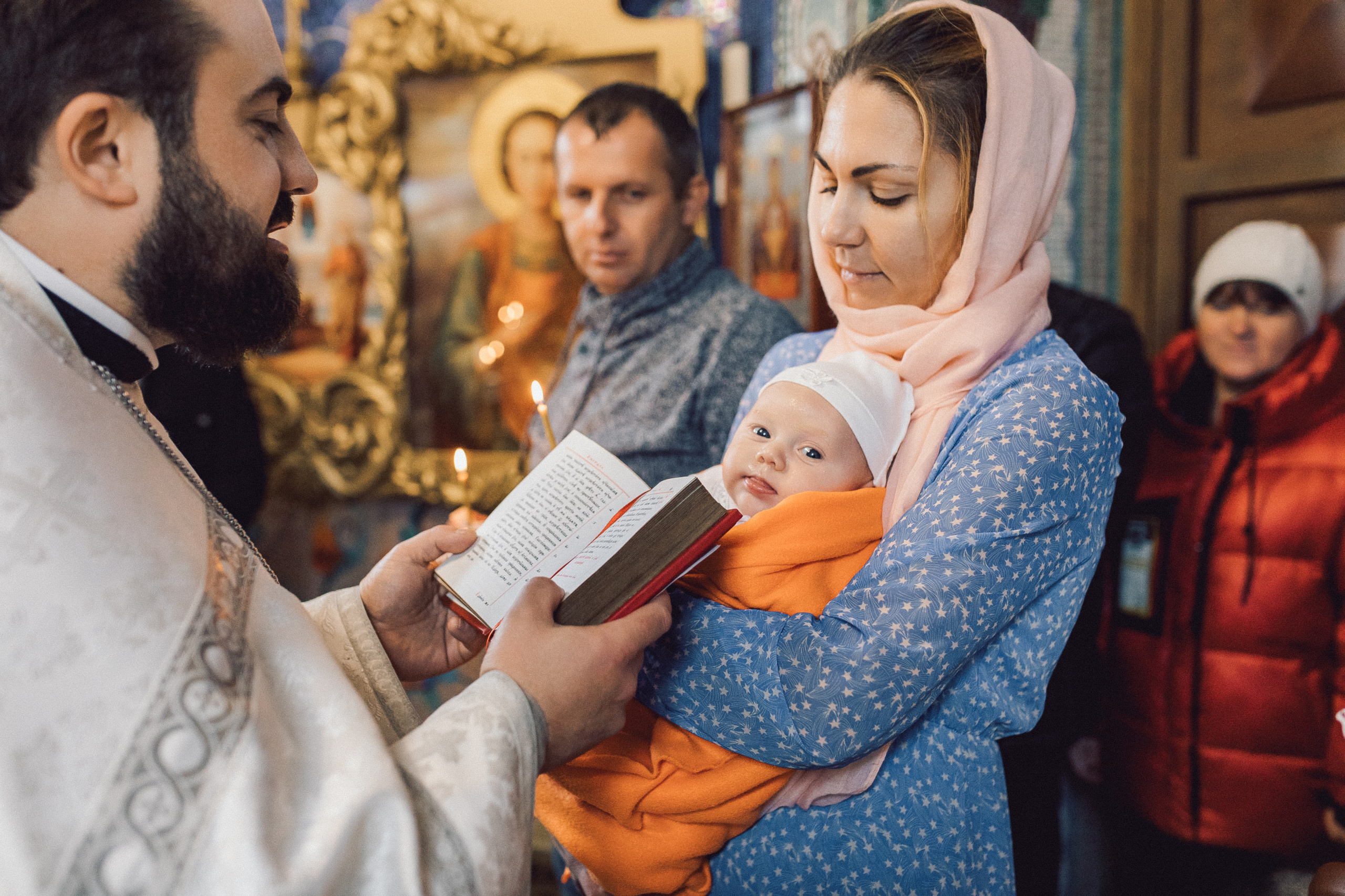 Таинство Крещения в Часовне Серафима Саровского