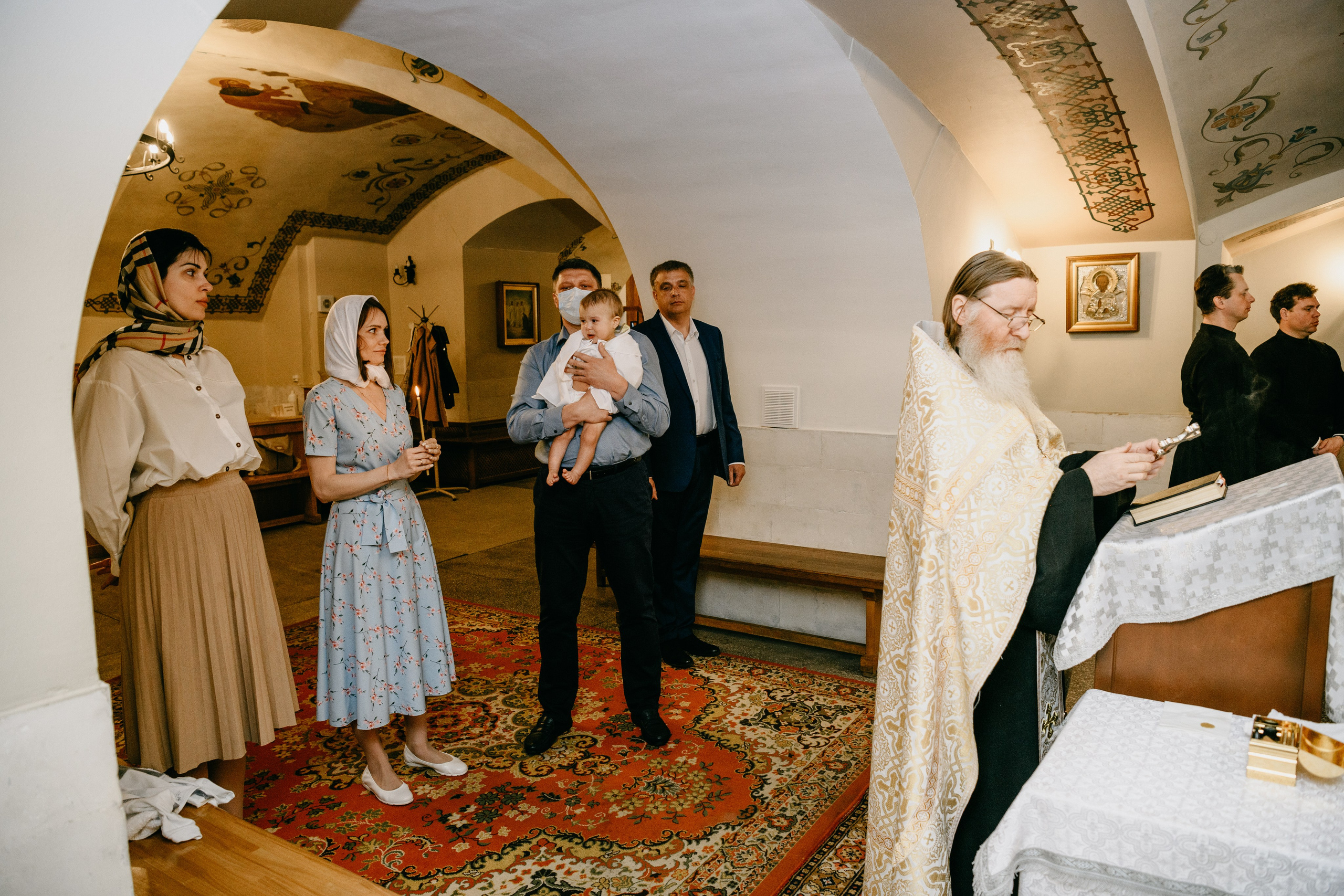 Крещение Александра. Фотограф на выписку из роддома в Москве и МО