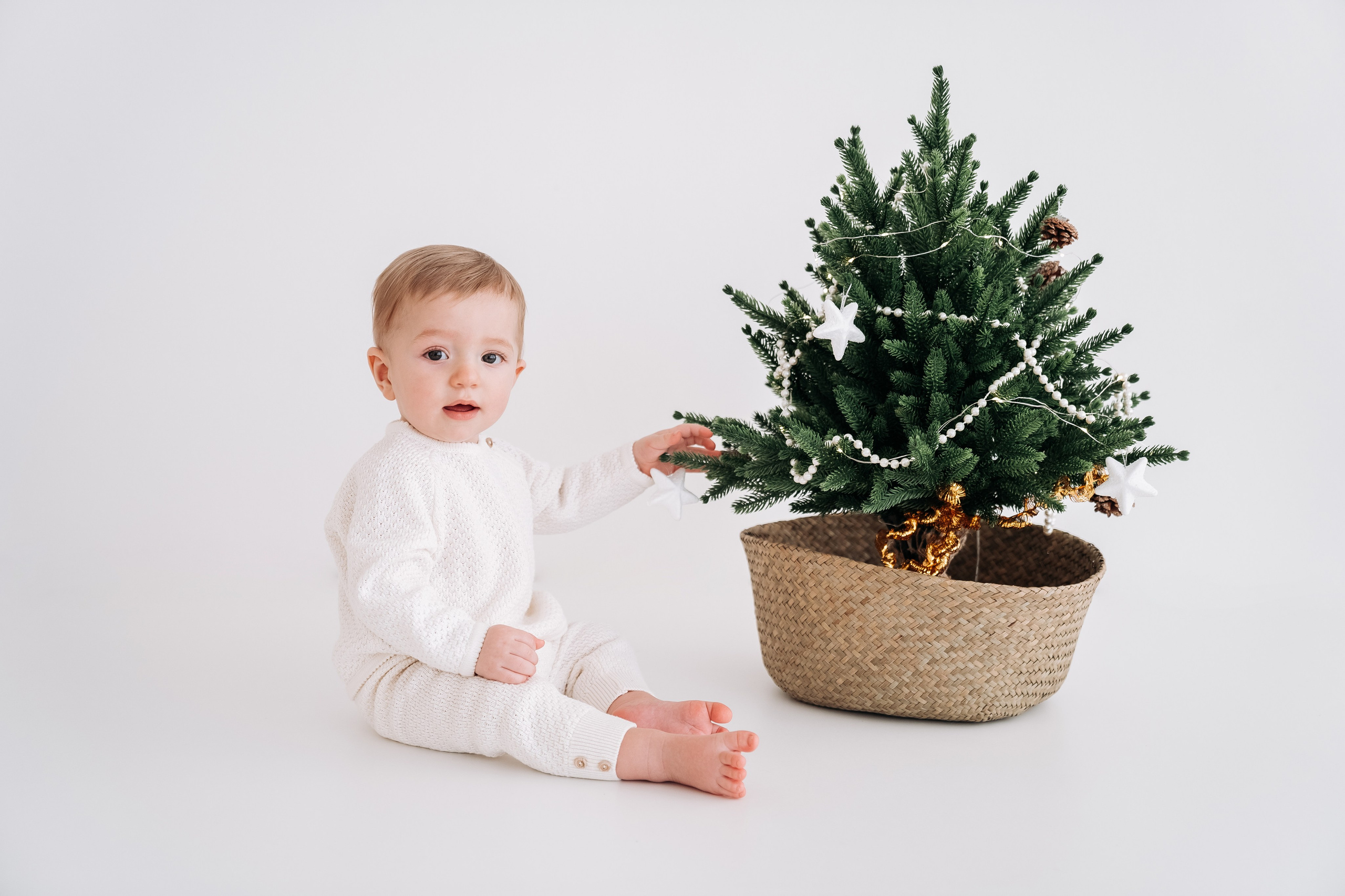 Новогодняя детская фотосессия для Феди. Семейный фотограф СПб Анастасия Василь. Фотосессия на годик
