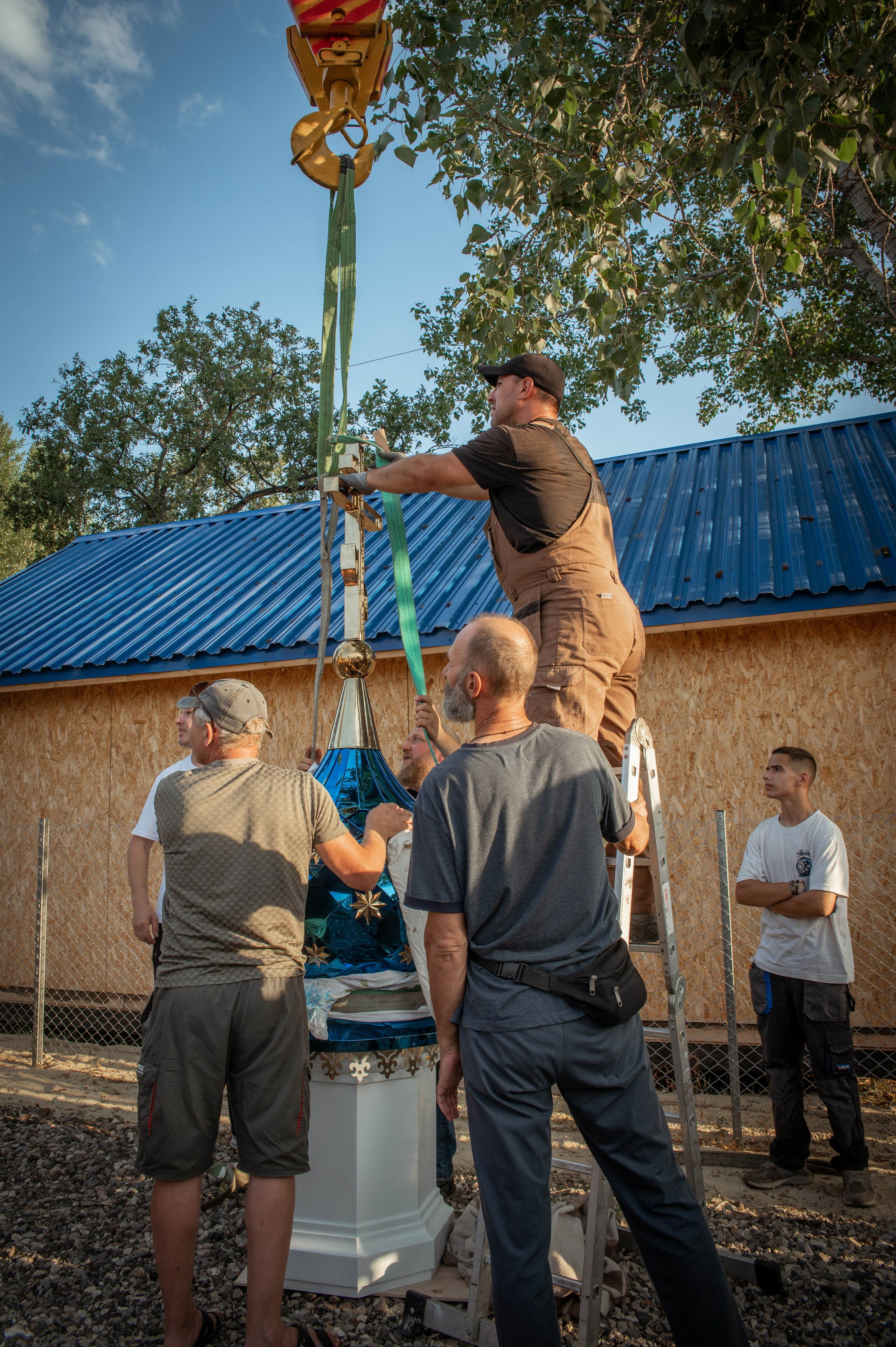Освещение купола в храме Казанской иконы Божьей Матери х. Закутский. Церковный, семейный и репортажный фотограф Волгоград, Волжский