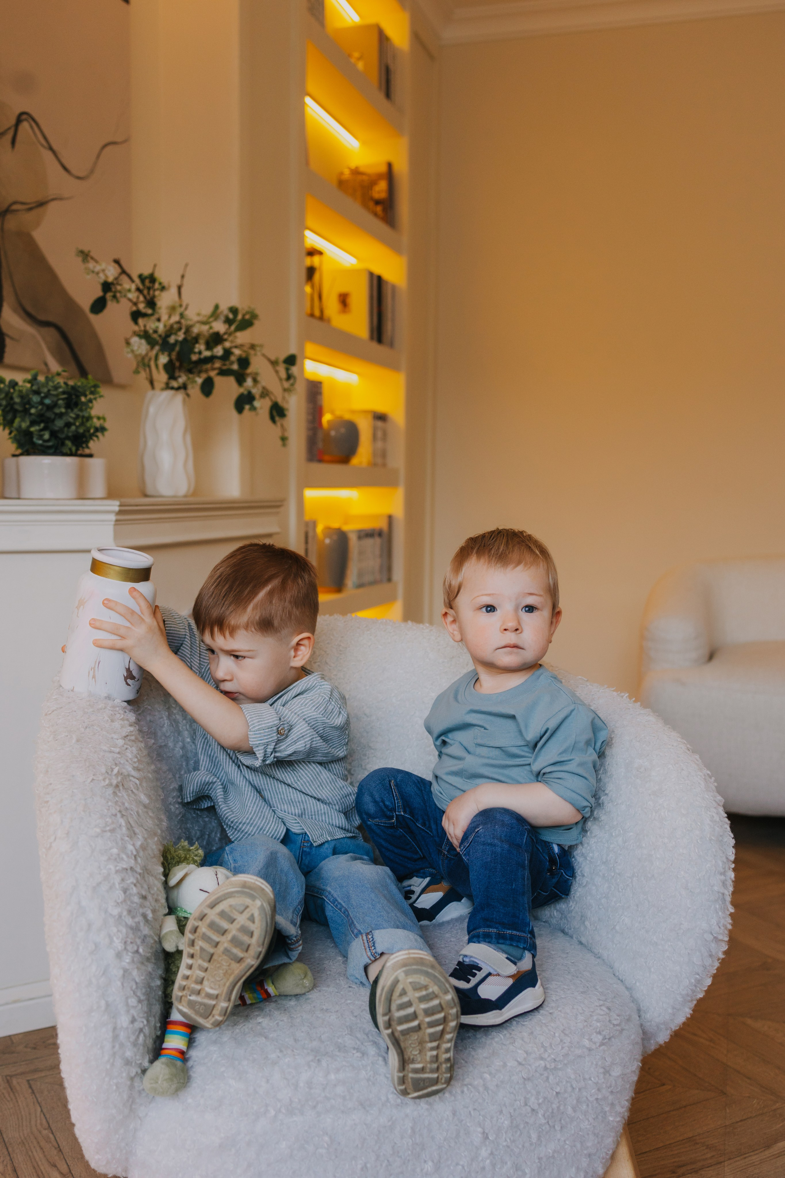 Большая семья. Домашняя фотосессия