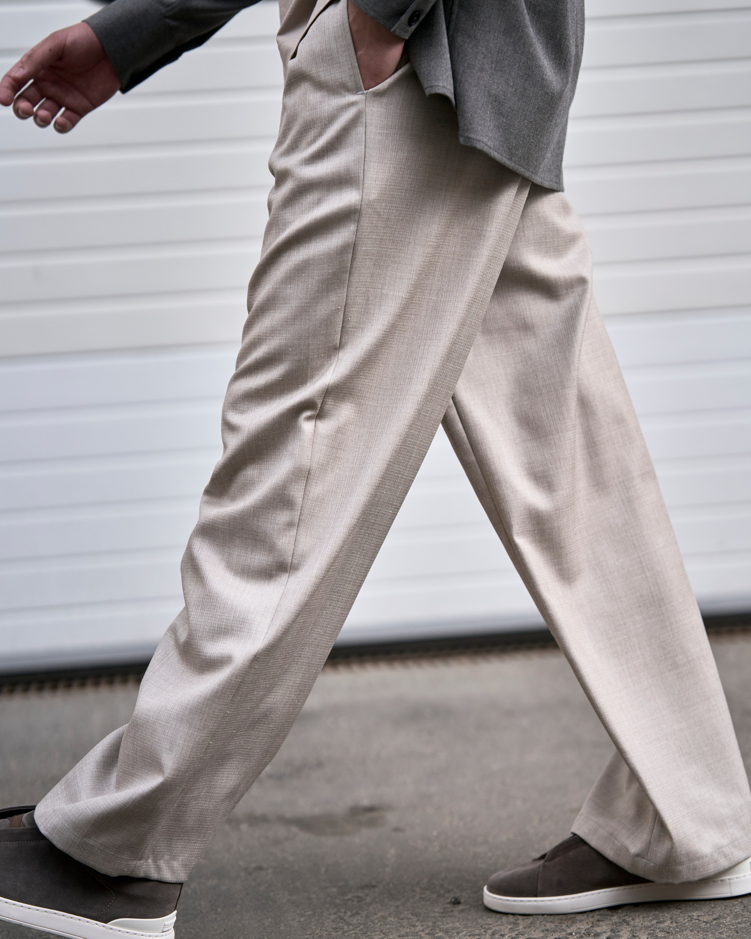 Креативная уличная съемка одежды