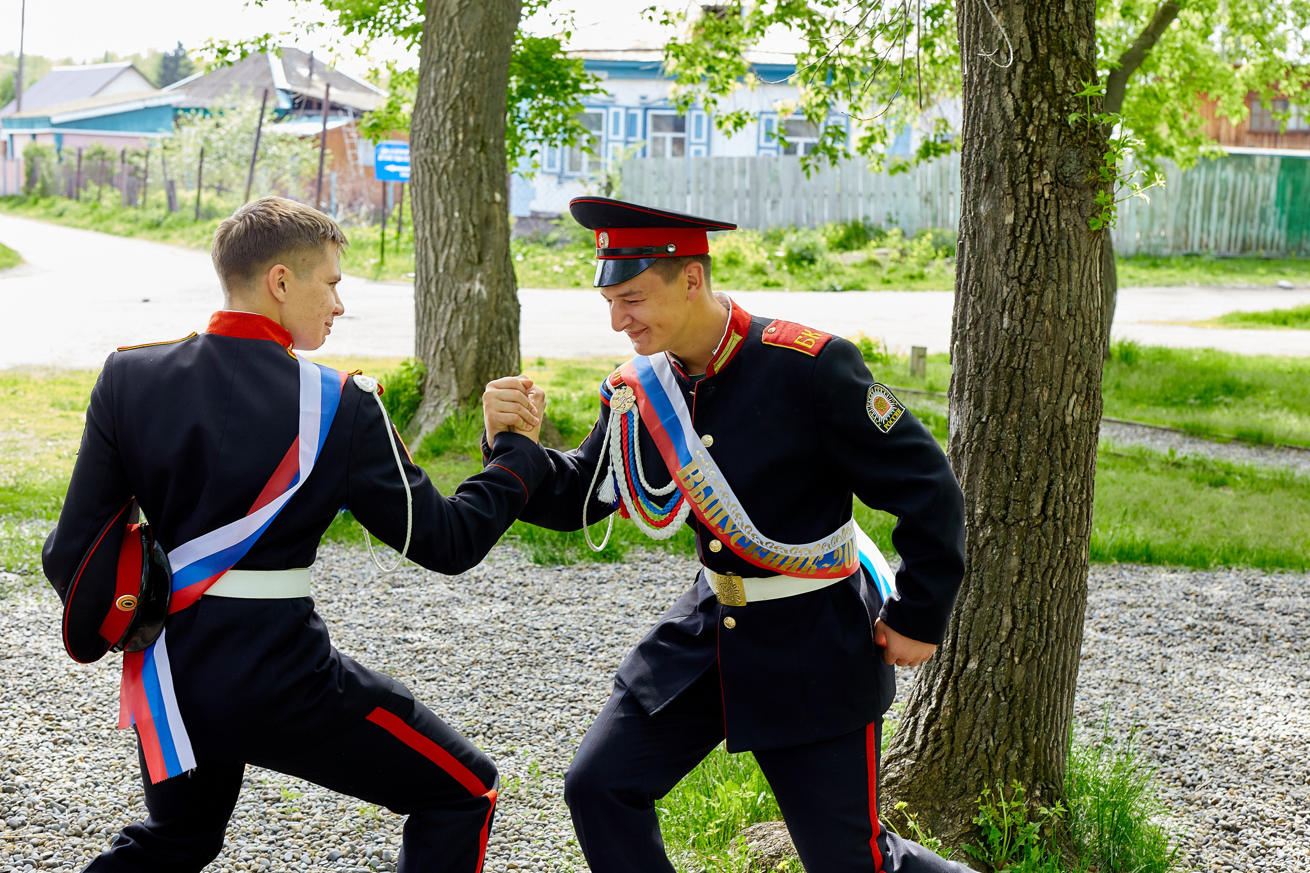 Кадеты последний звонок. Фотограф Вячеслав Фарунин