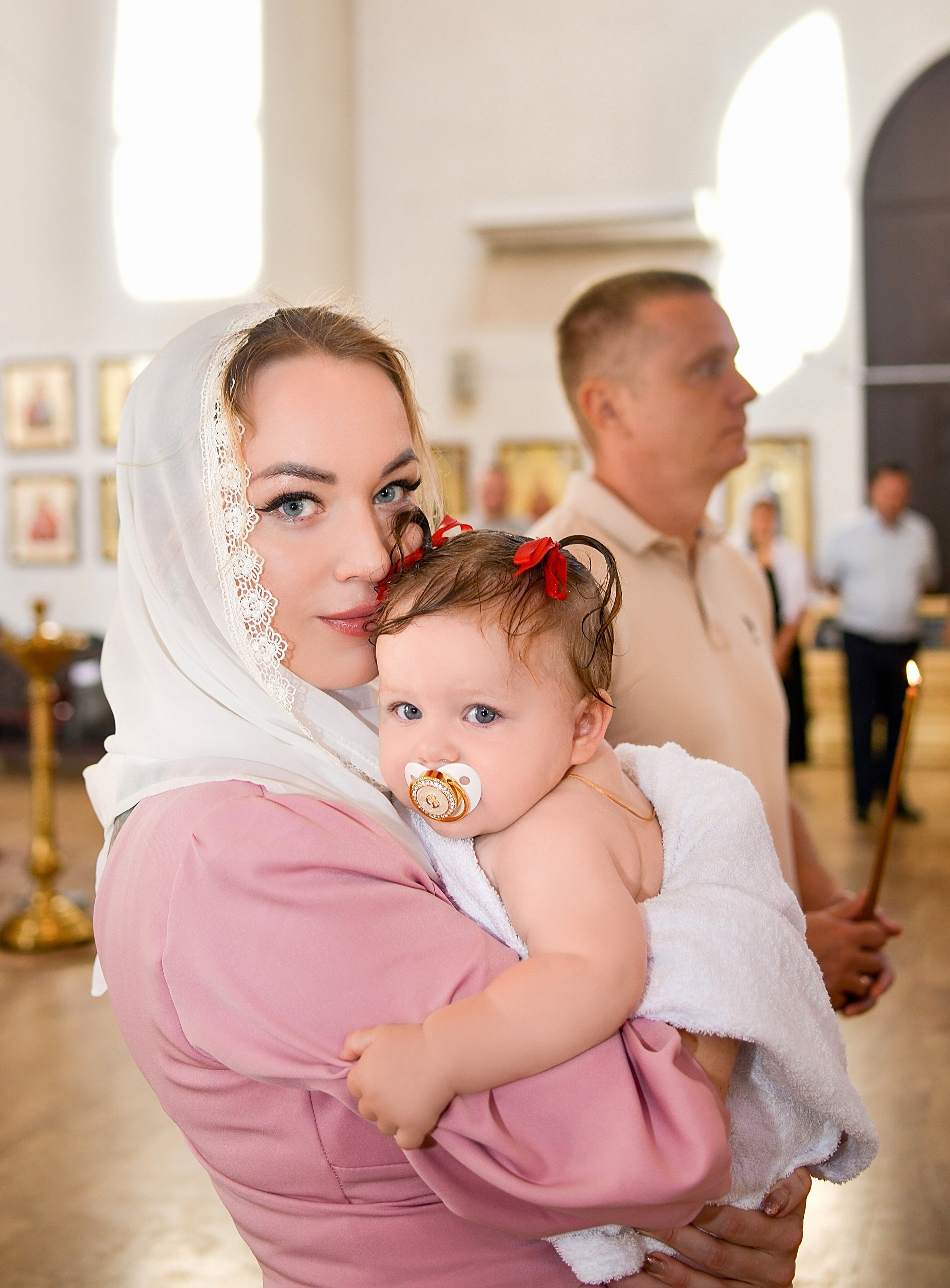 Крещение в Краснодаре. Фотограф новорожденных Краснодар Малышенко Надежда