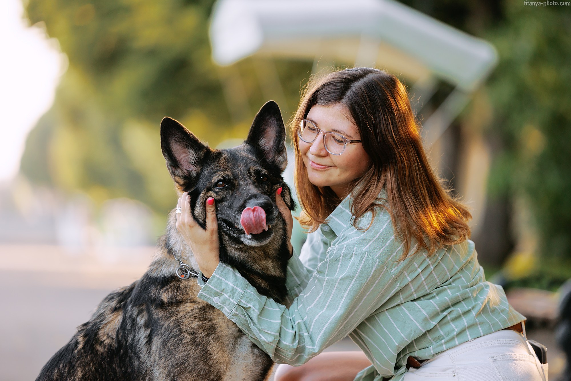 Маша и Харпи. Фотограф собак, фотограф-анималист Аня Титова (Titanya). Москва