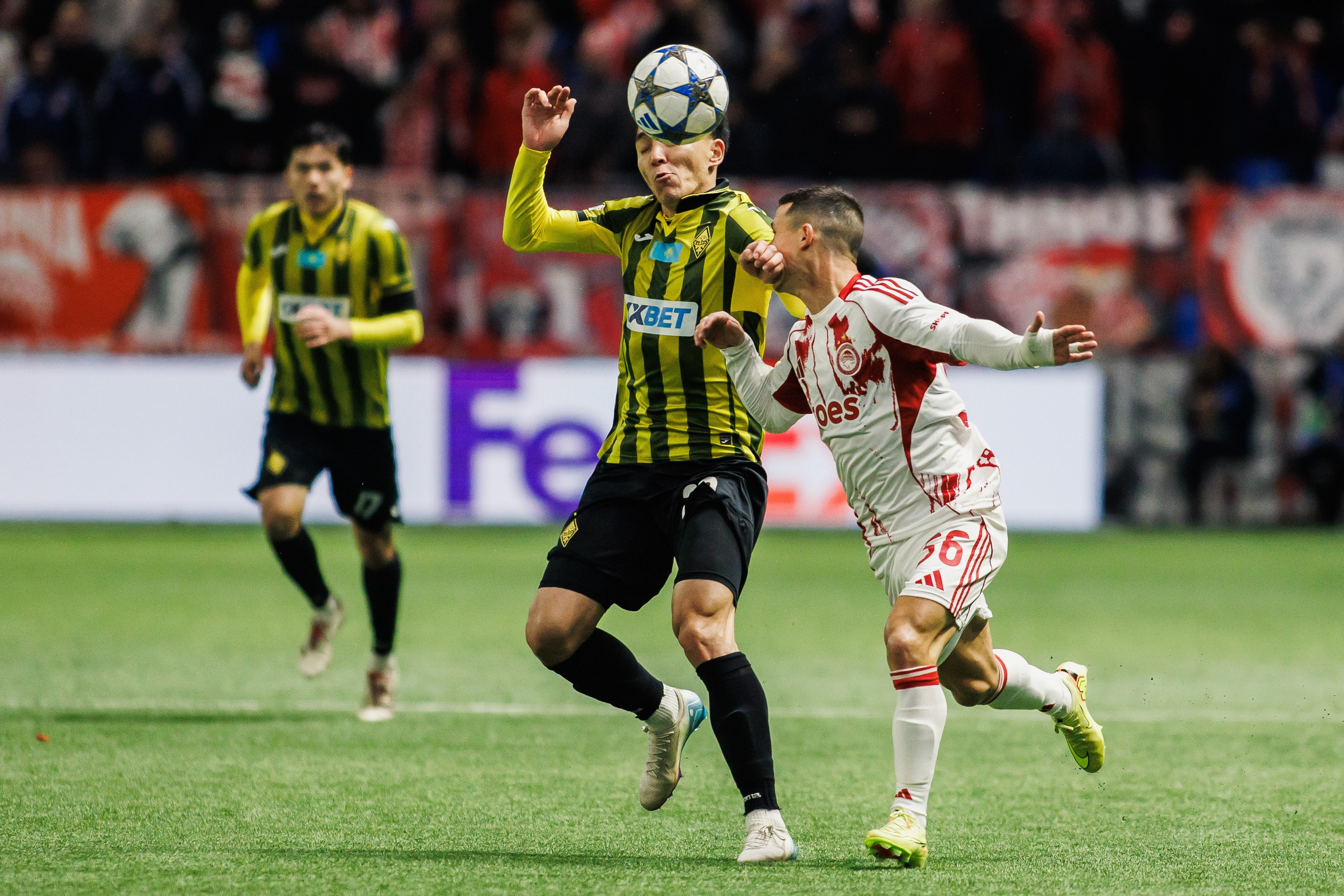 UEFA Champions League 25/26 Kairat — Olympiacos. Photographer Danil Aykin
