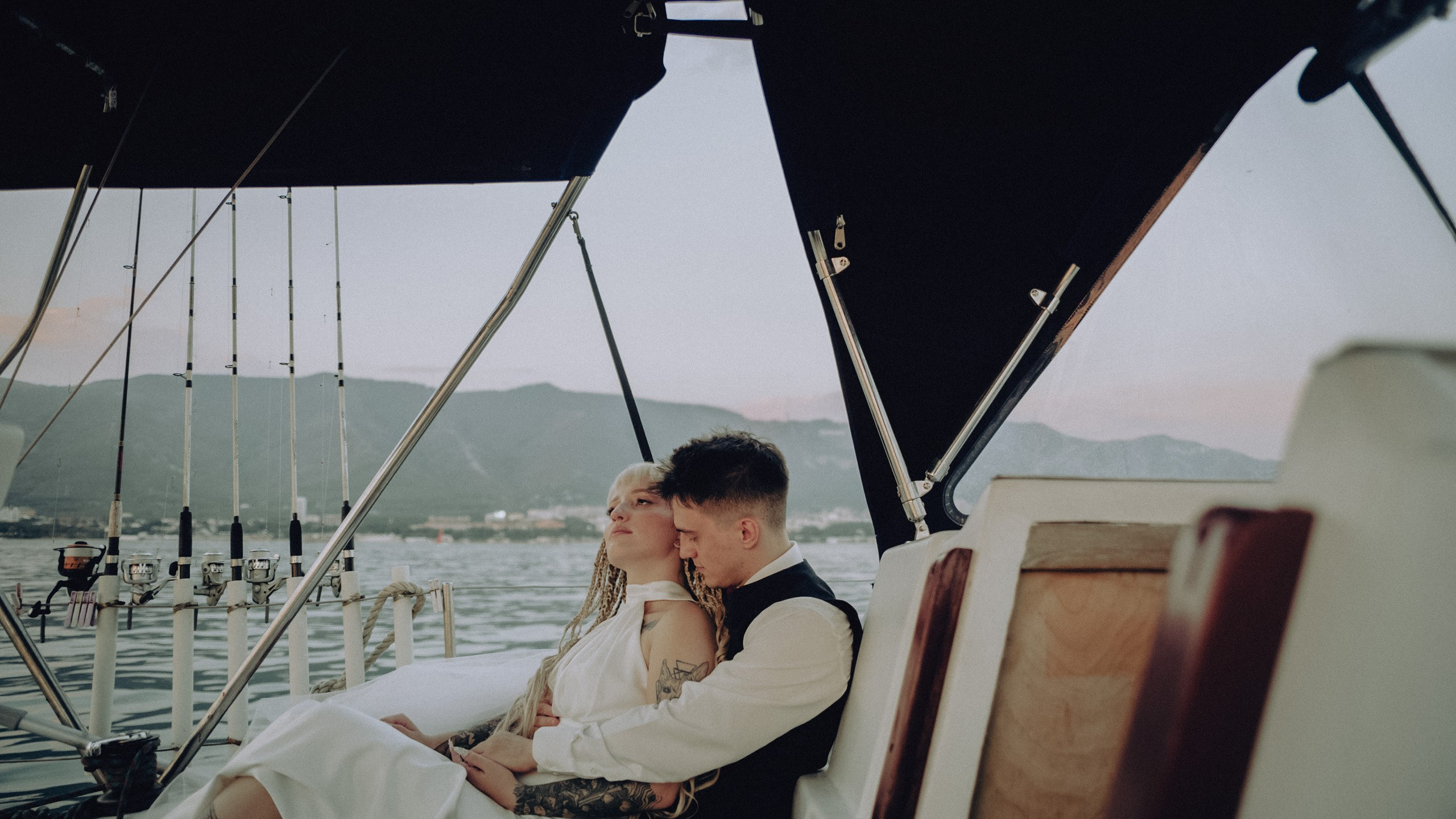 На яхте Геленджик. Фотограф и Видеограф Анапа, Новороссийск, Краснодар. Алина и Женя