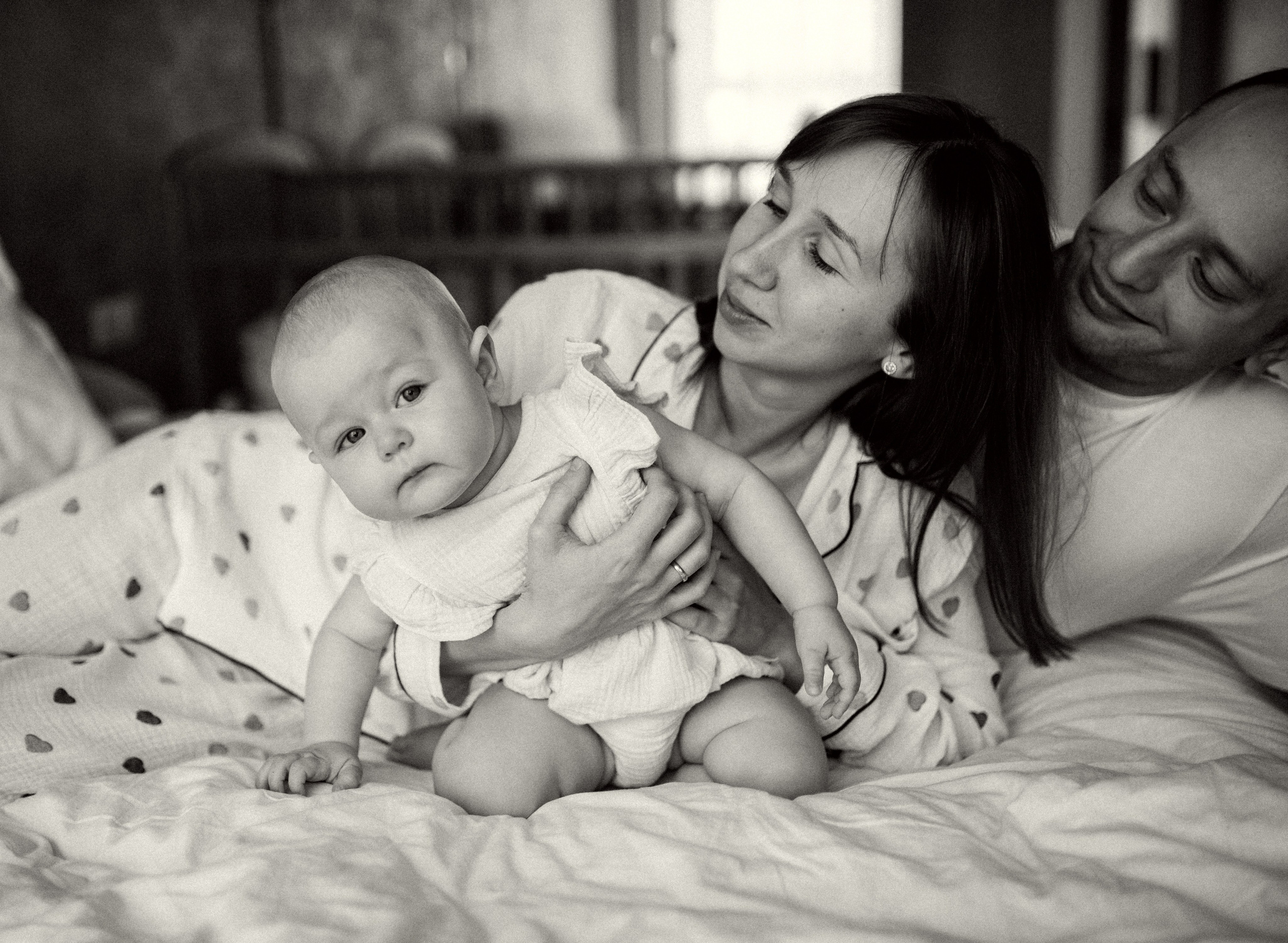 Домашняя семейная история: Василисе 10 месяцев. Семейная фотосессия Бутово Москва фотограф Алина Морщагина