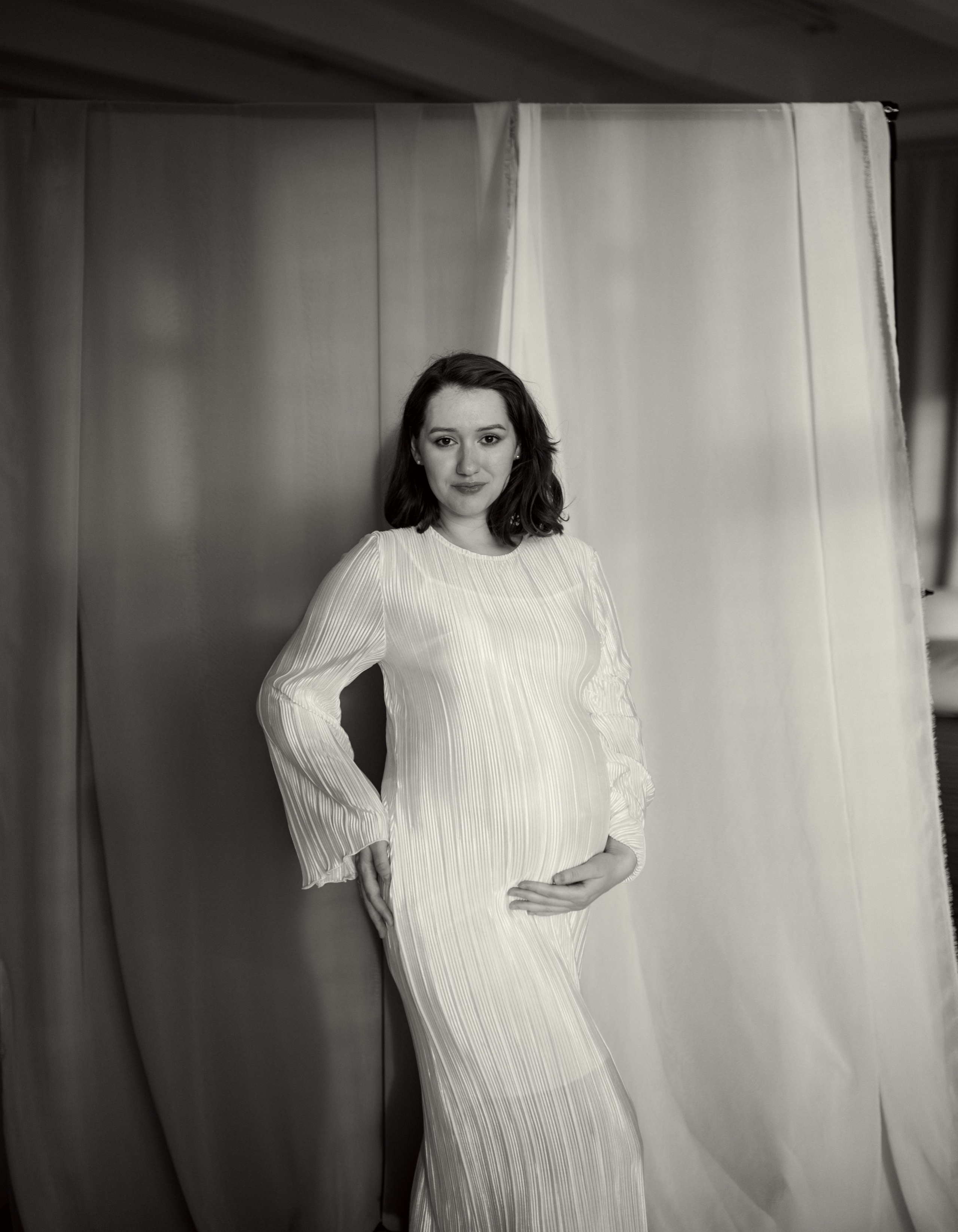 Фотосессия беременности в фотостудии. Семейная фотосессия Бутово Москва фотограф Алина Морщагина