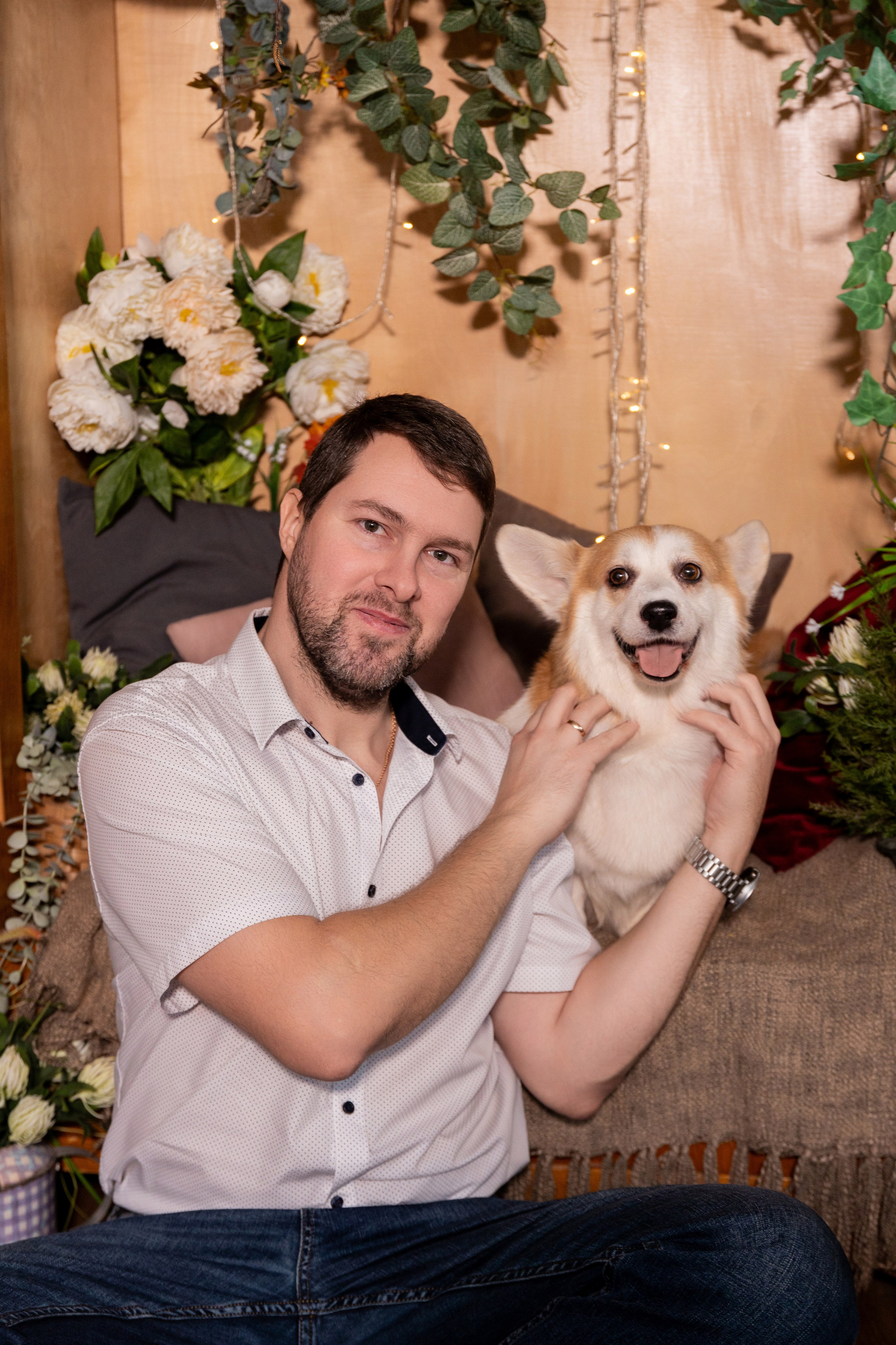 Фотосессия с корги. Семейный и свадебный фотограф в Санкт-Петербурге Татьяна Швыкова