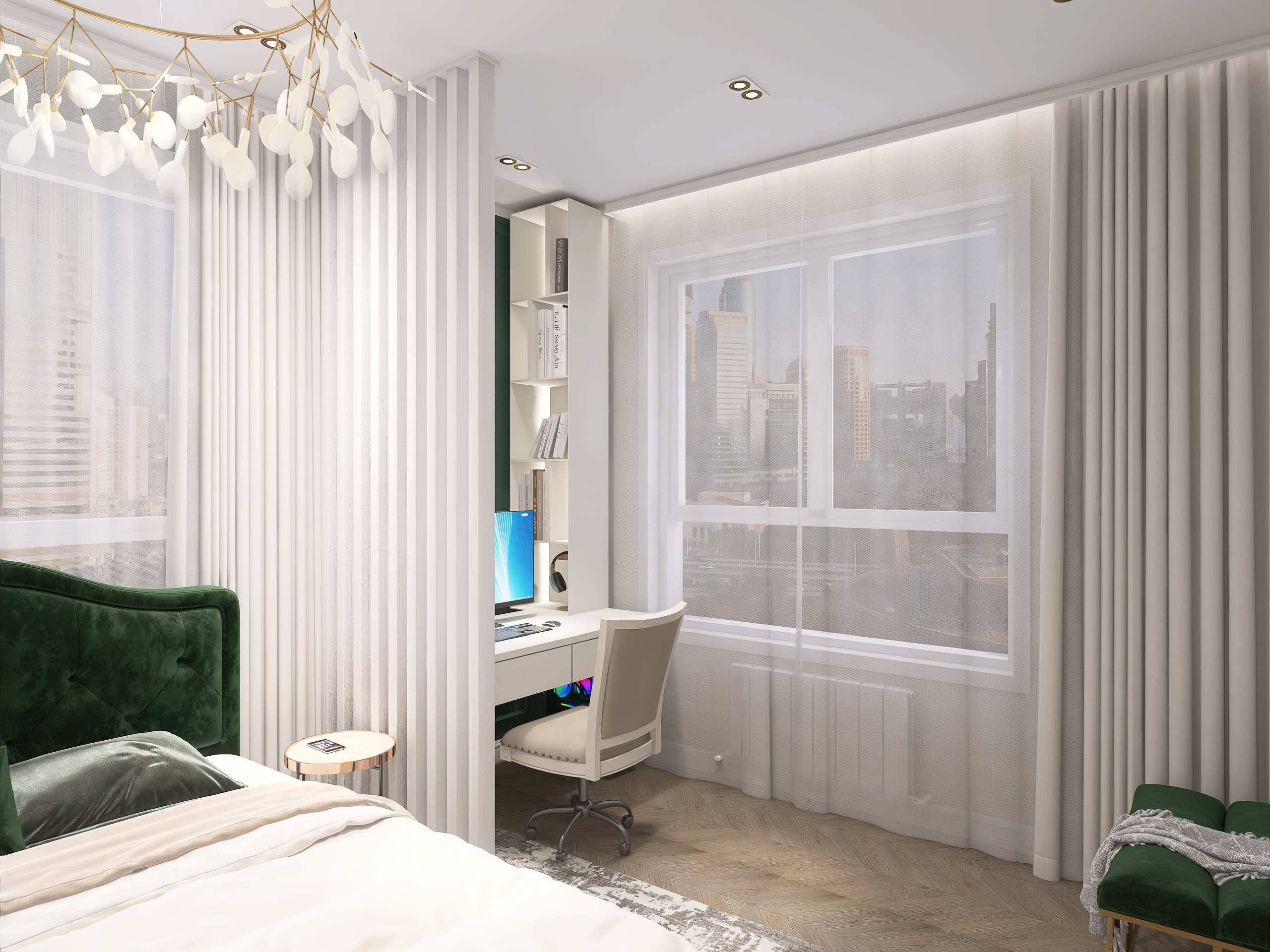 ЖК Менделеев. Площадь 80 кв. м. Дизайнер интерьера в Новосибирске_Елена Сергеева