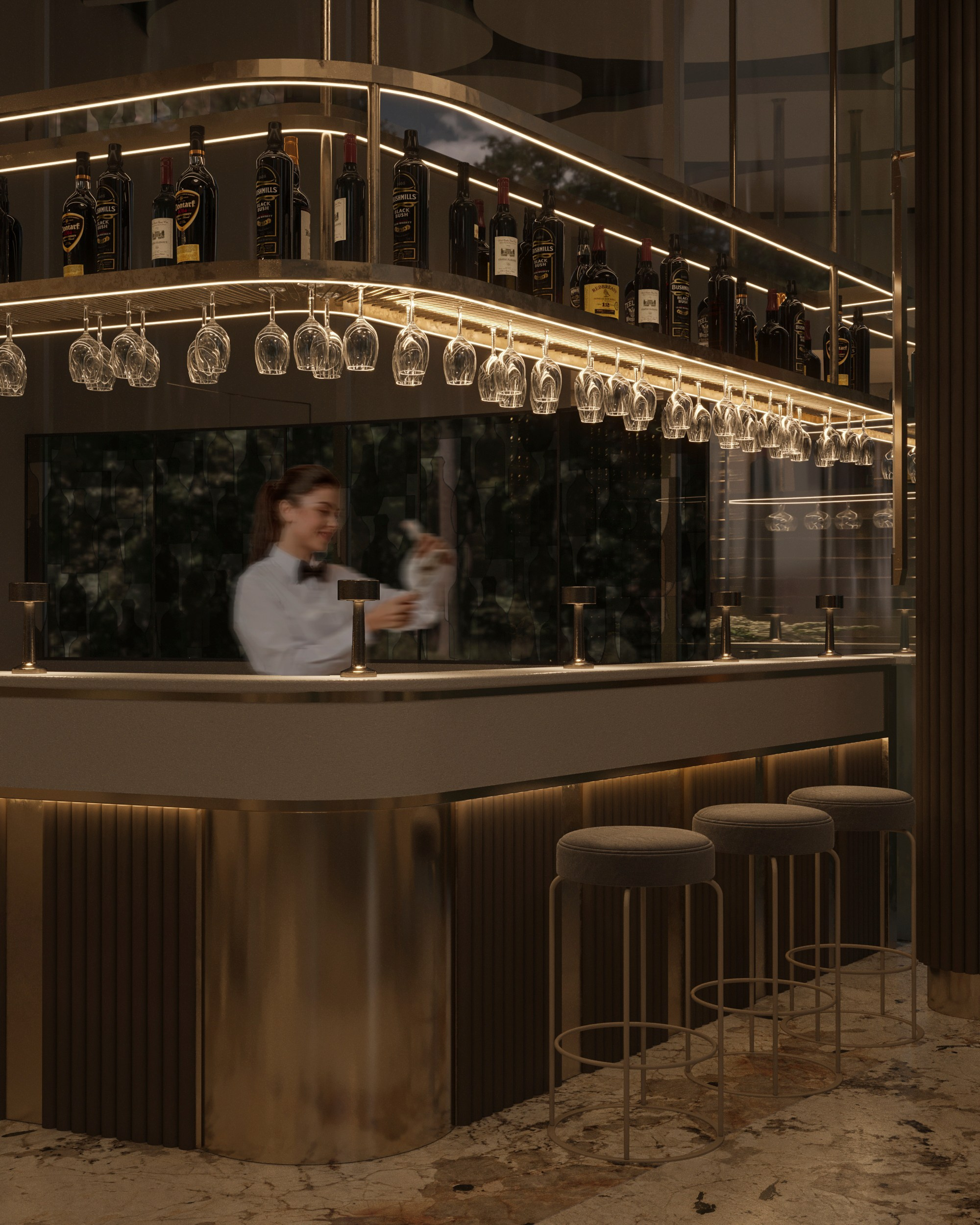 Restaurant in Moscow. 3D-визуализатор интерьеров Мария