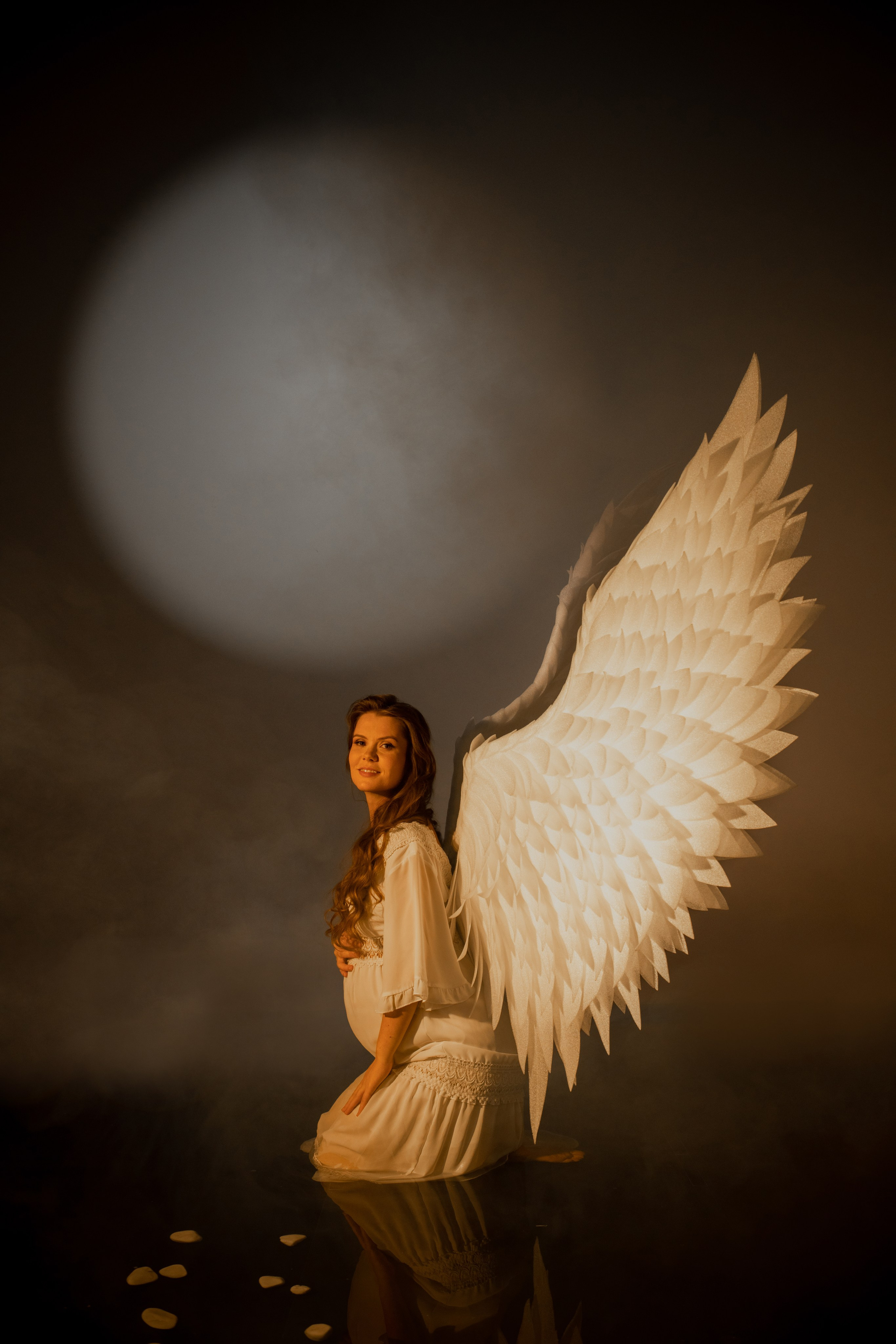 Креативная съемка для Оли. Фотосессия беременности — Крылова Натали — Москва