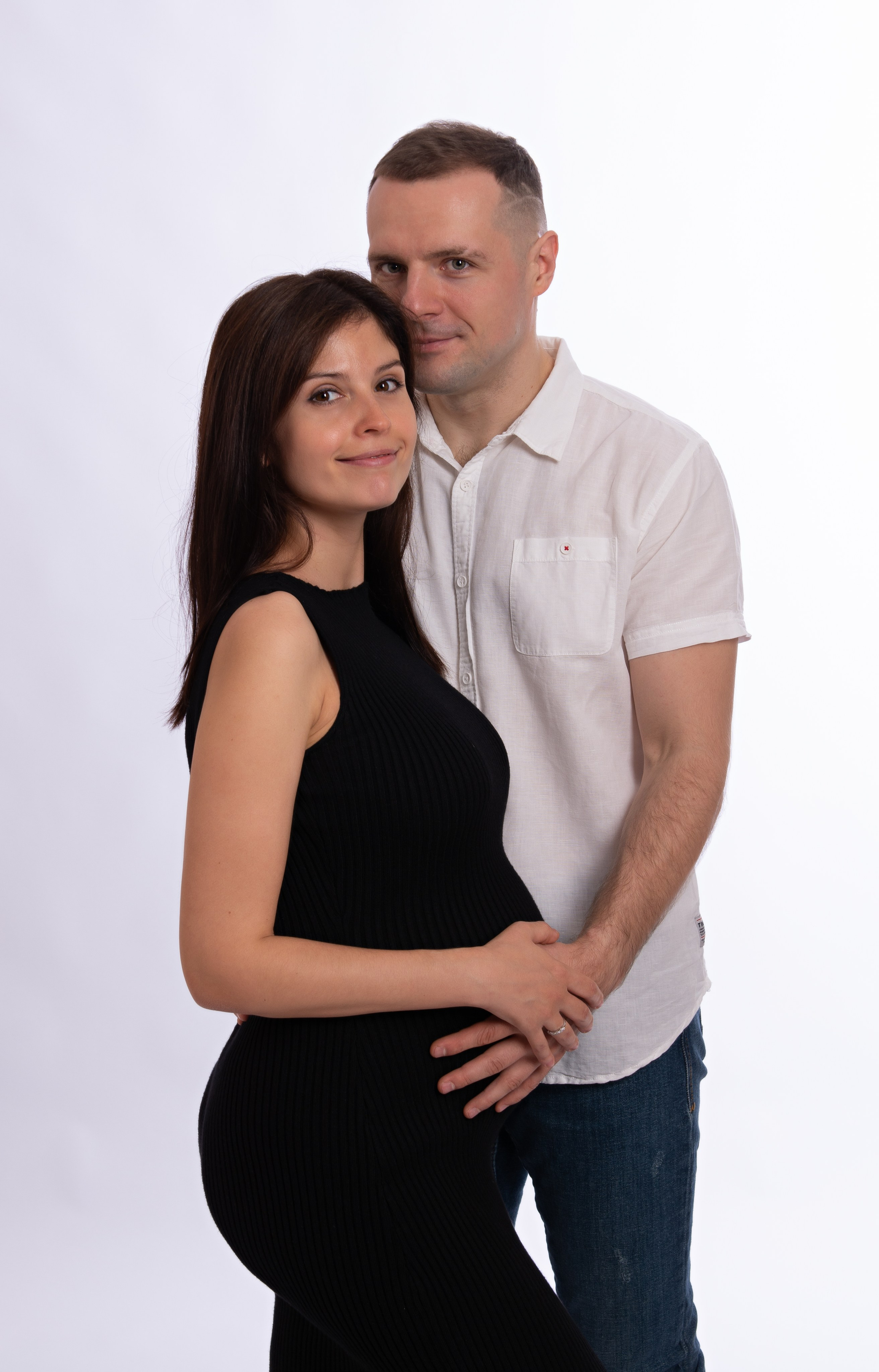 С супругом в минимализме. Фотосессия беременности — Крылова Натали — Москва