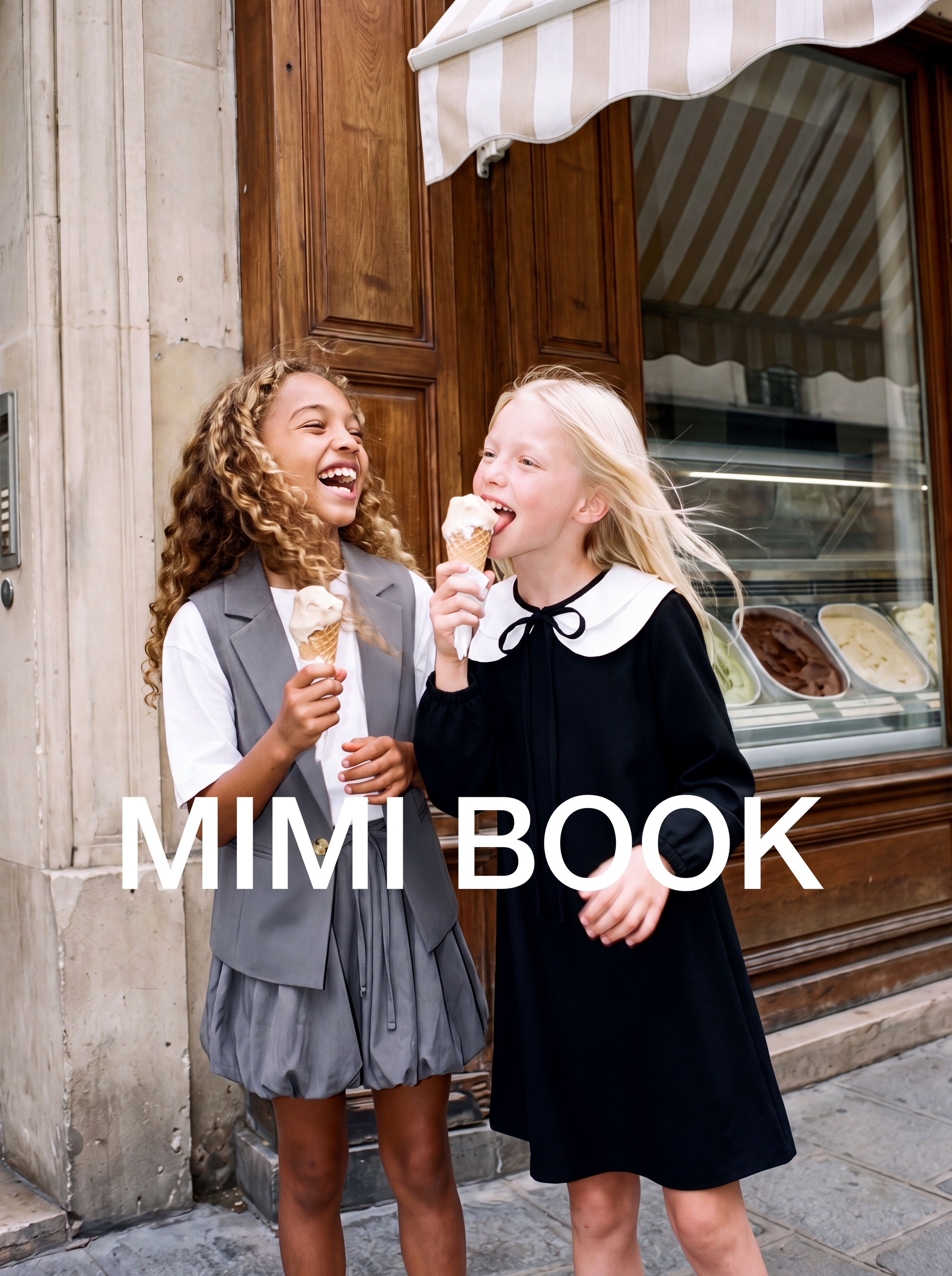 AI campaign for kids wear brand «Mimi Book». Глухова Елизавета — 3Д визуализатор & дизайнер интерьеров