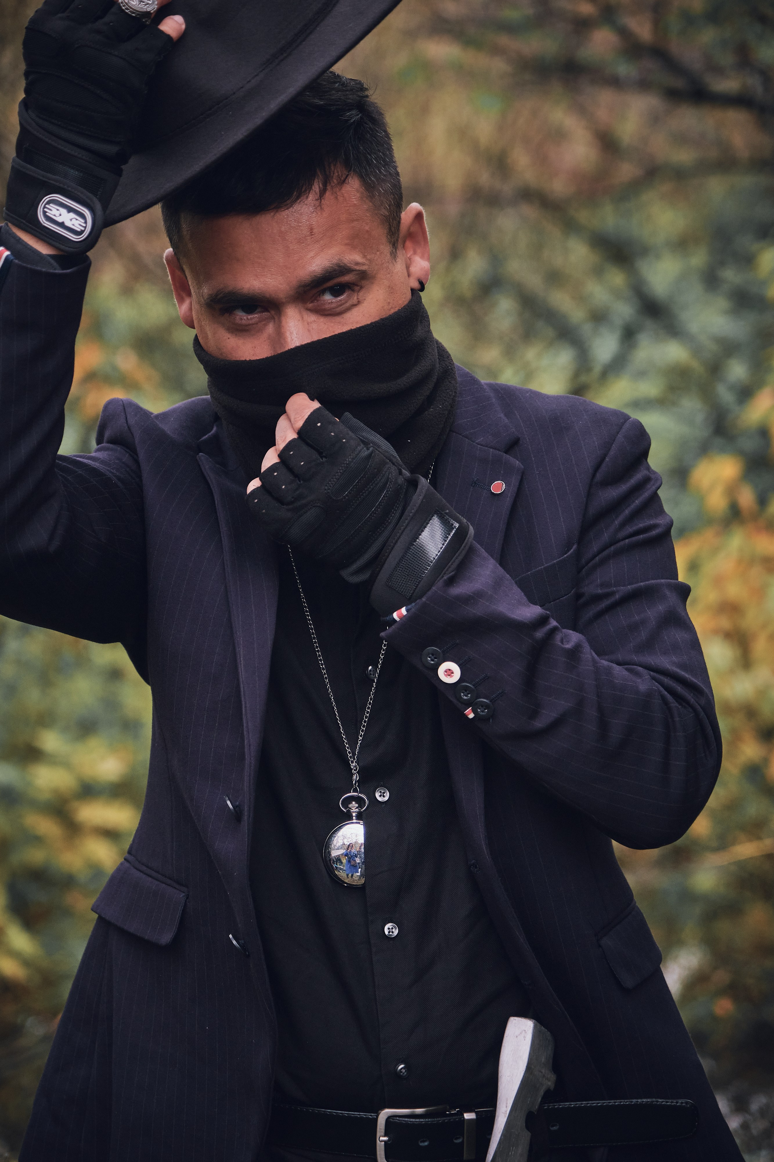 Фотосессия с вороном. Портретный фотограф на новый год в Москве Виктория Колышева