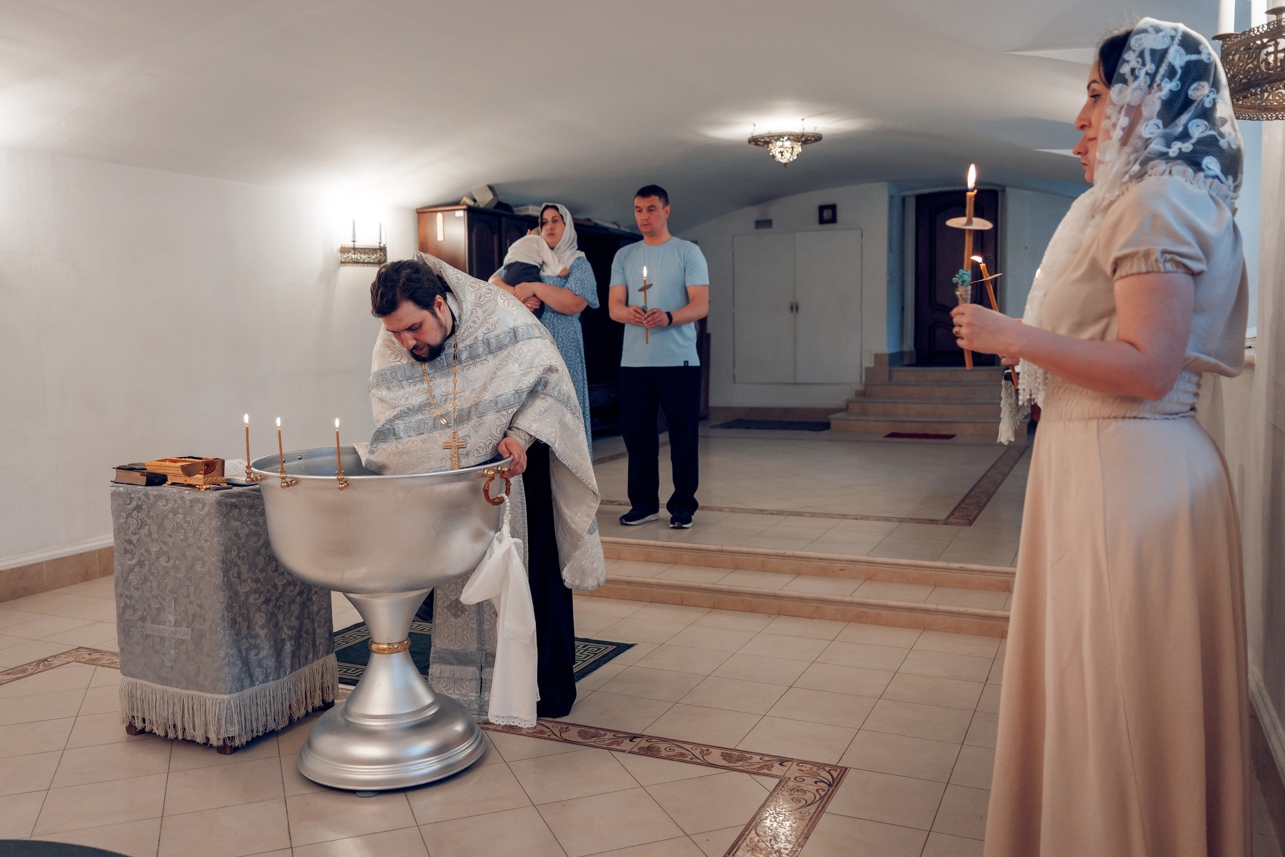 Крещение в Храме Николая чудотворца г. Домодедово. Профессиональный фотограф в Москве и Мо Мария Шантарёва