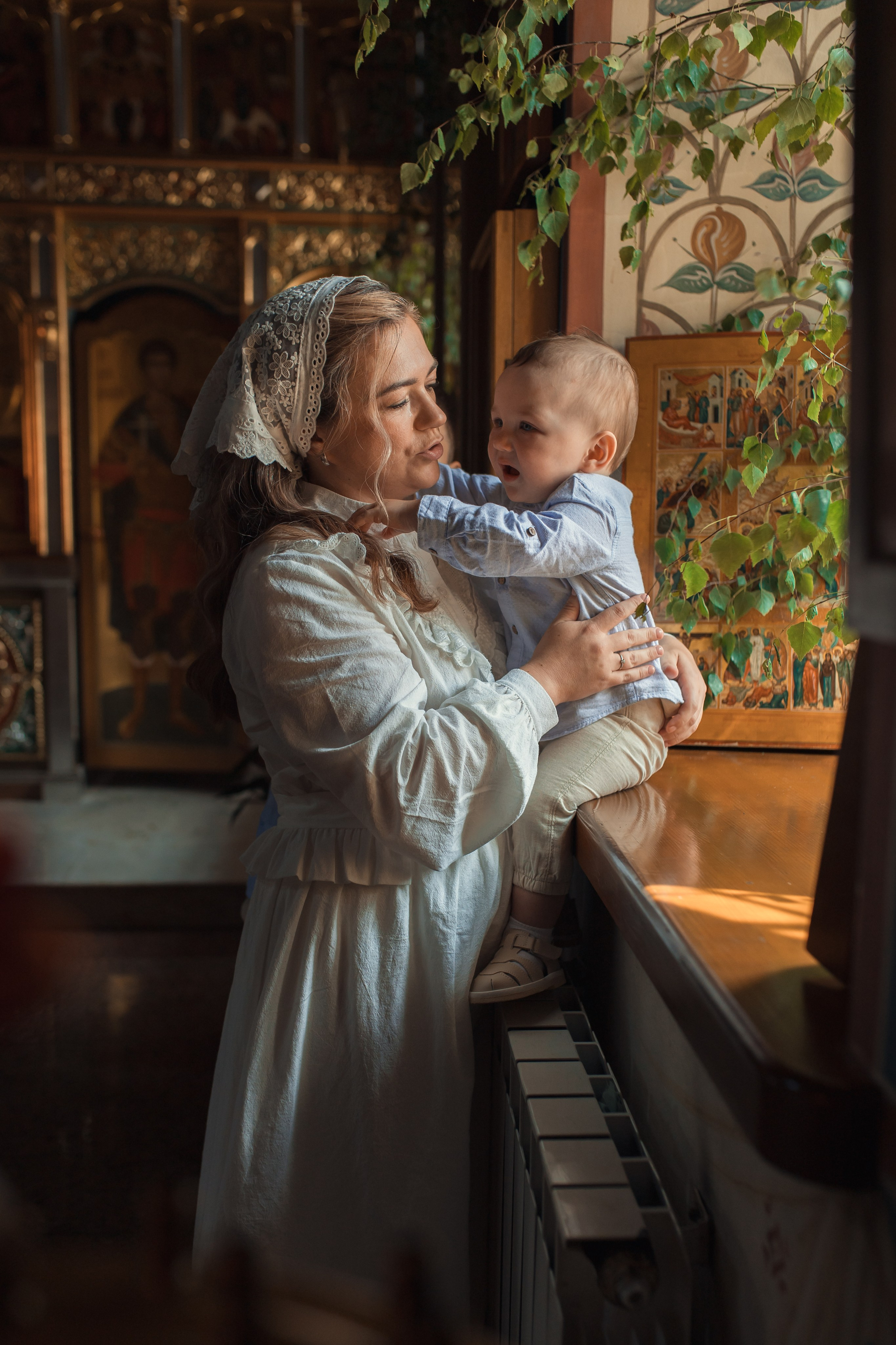 Крещение в Знаменской Церкви г. Переславль Залесский. Профессиональный фотограф в Москве и Мо Мария Шантарёва