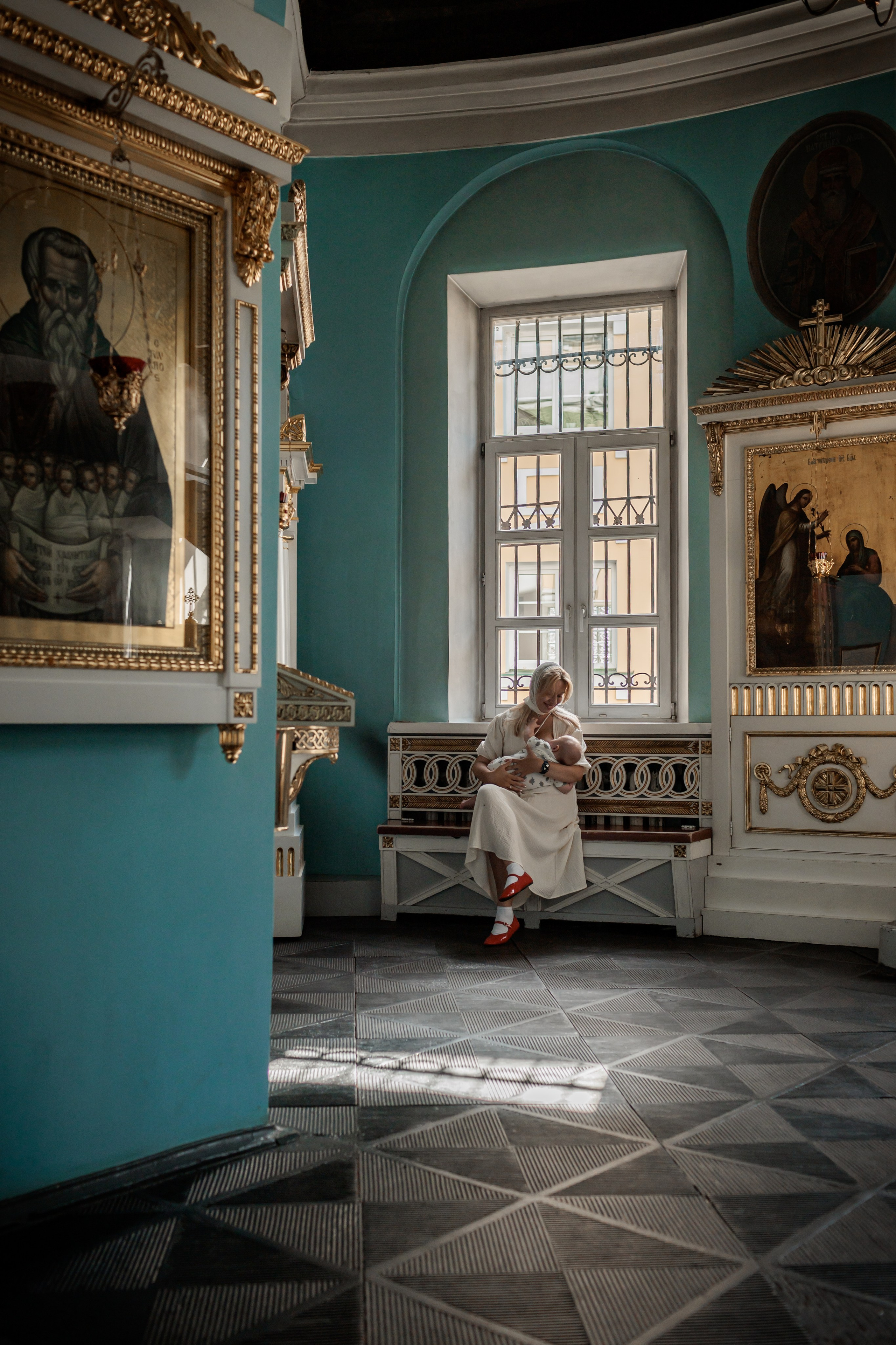 Крещение в Храме Успения Пресвятой Богородицы в Косино. Профессиональный фотограф в Москве и Мо Мария Шантарёва