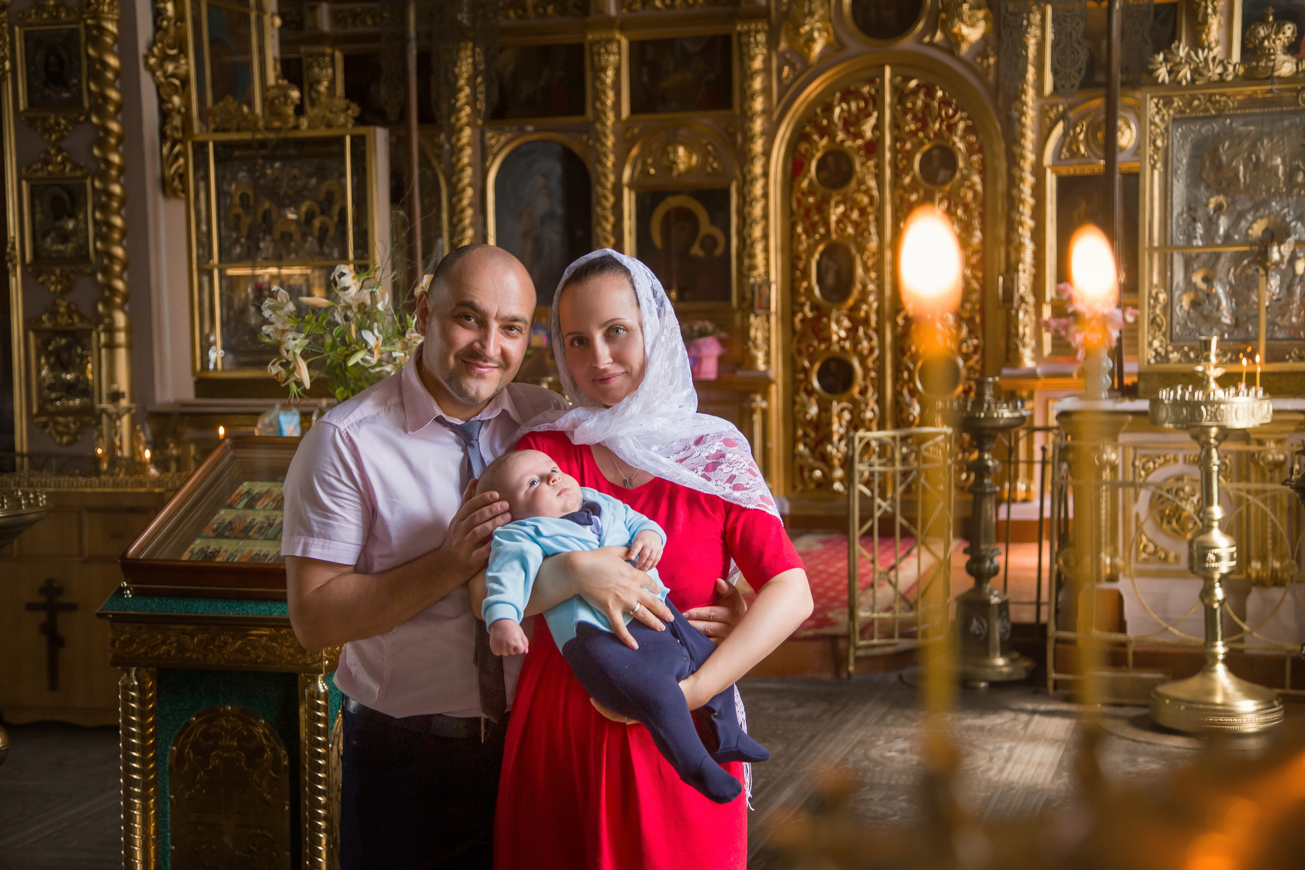 Крещение Артема. Семейный и женский фотограф в Москве Евгения Малина
