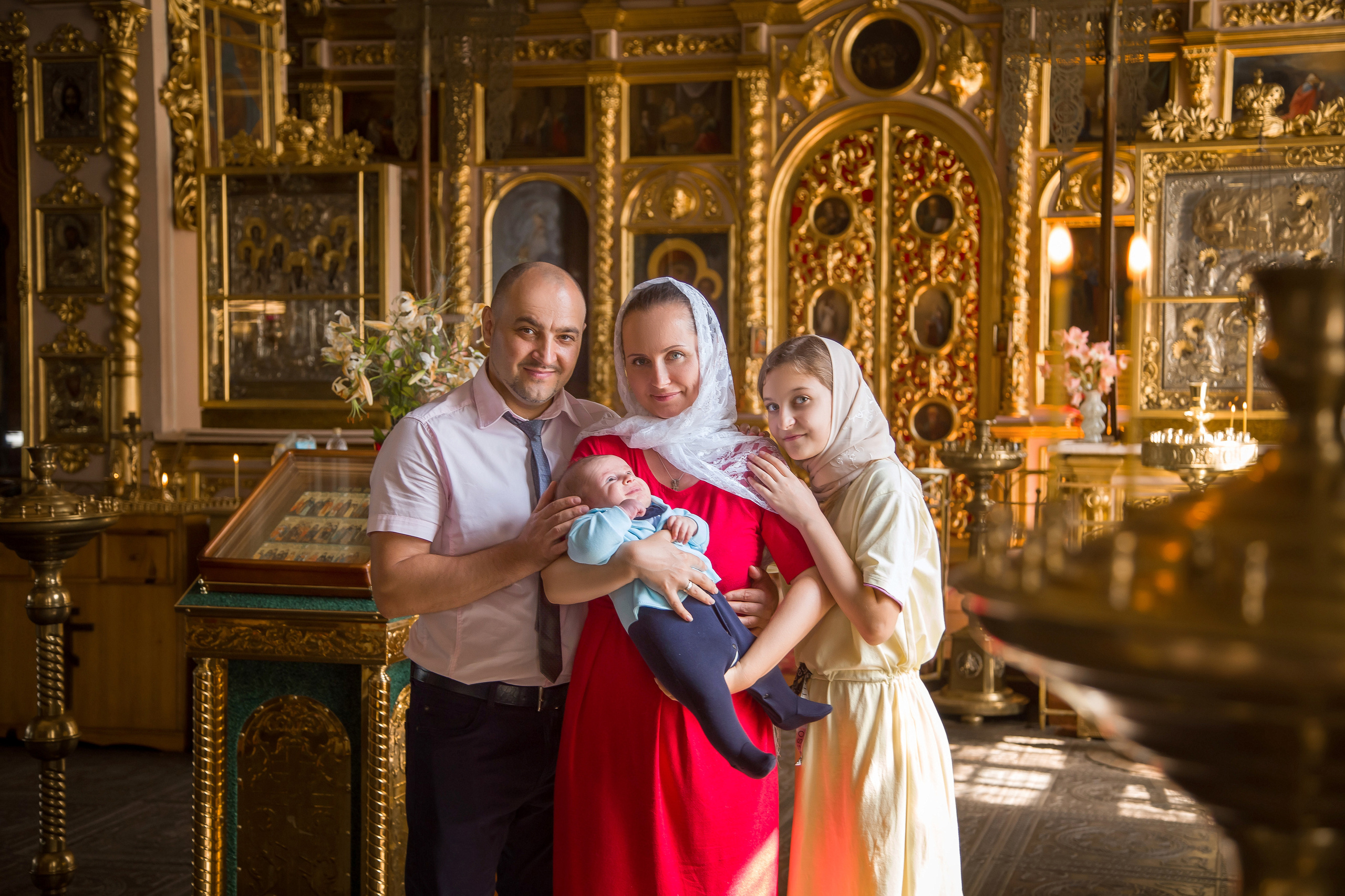 Крещение Артема. Семейный и женский фотограф в Москве Евгения Малина