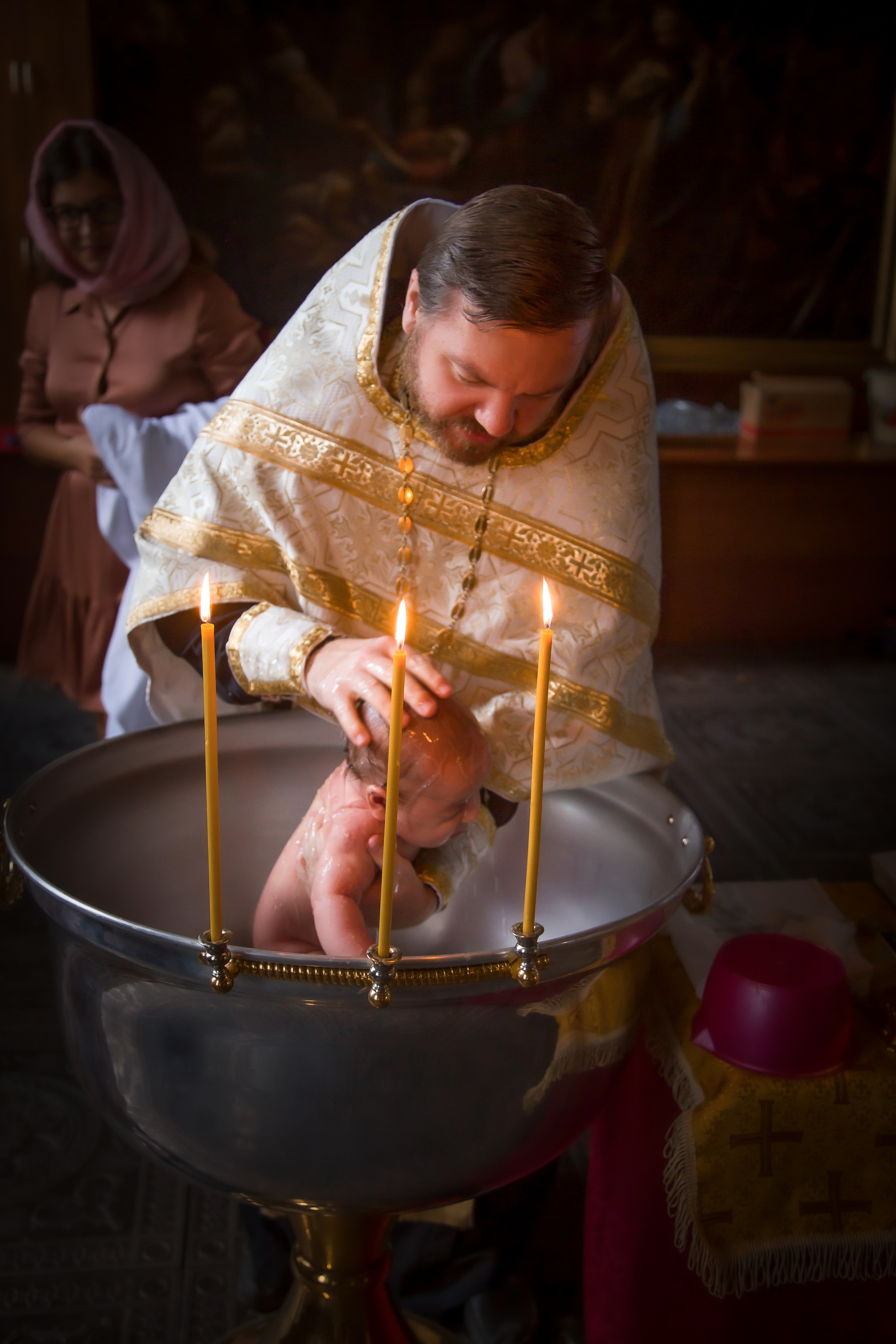 Крещение Артема. Семейный и женский фотограф в Москве Евгения Малина