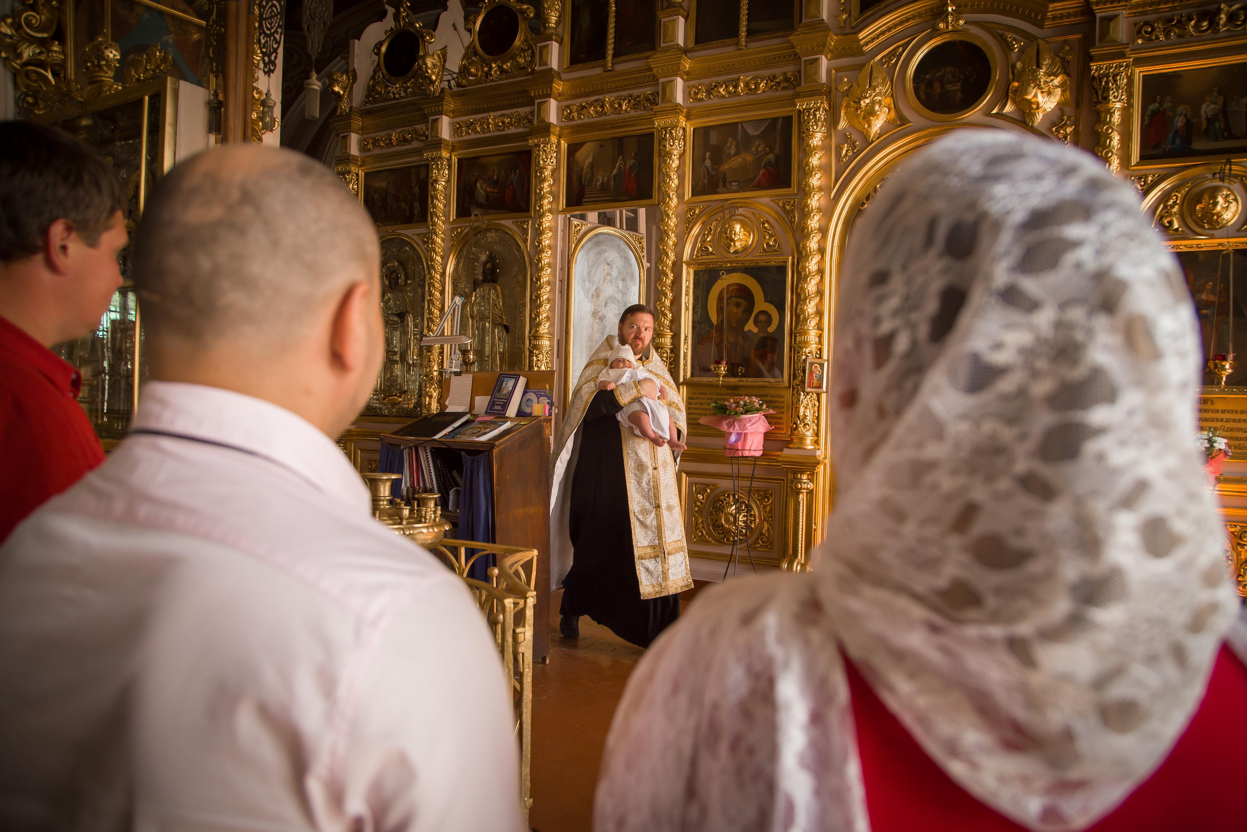 Крещение Артема. Семейный и женский фотограф в Москве Евгения Малина