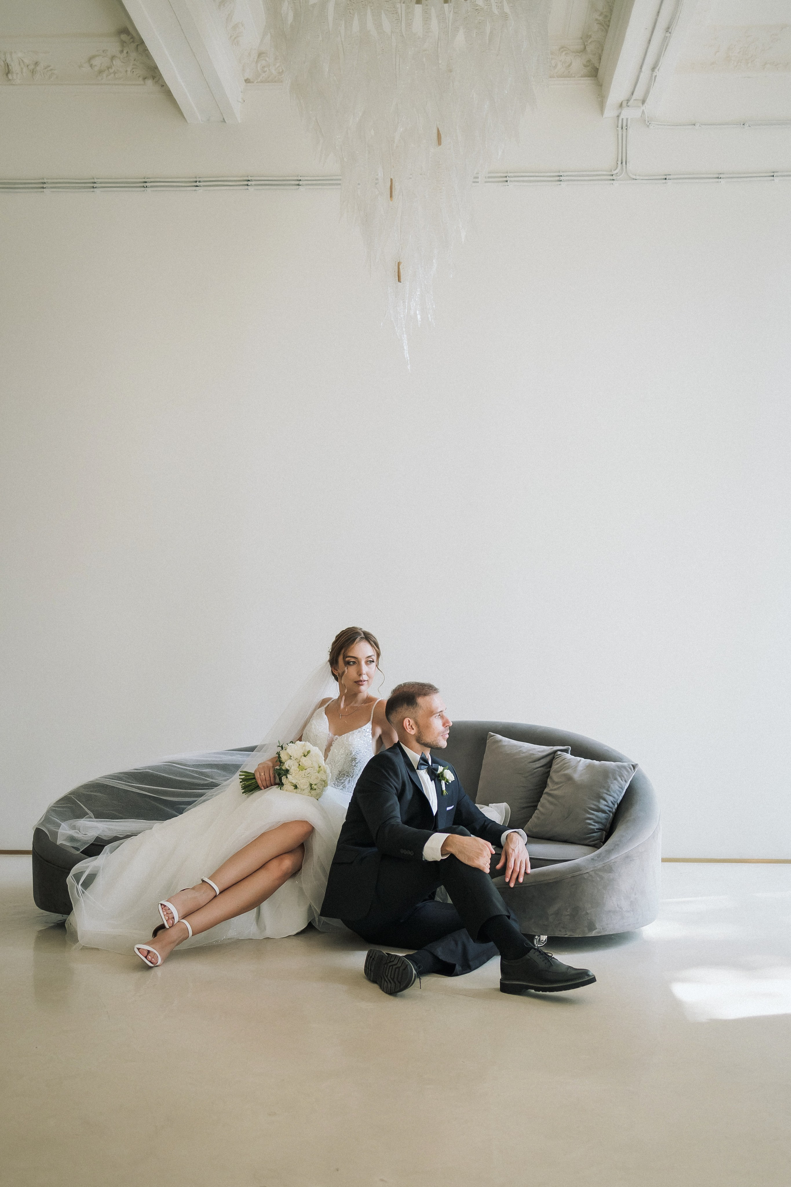 Свадебная прогулка Екатерины и Евгения. Свадебная фотография. Арина Рубах