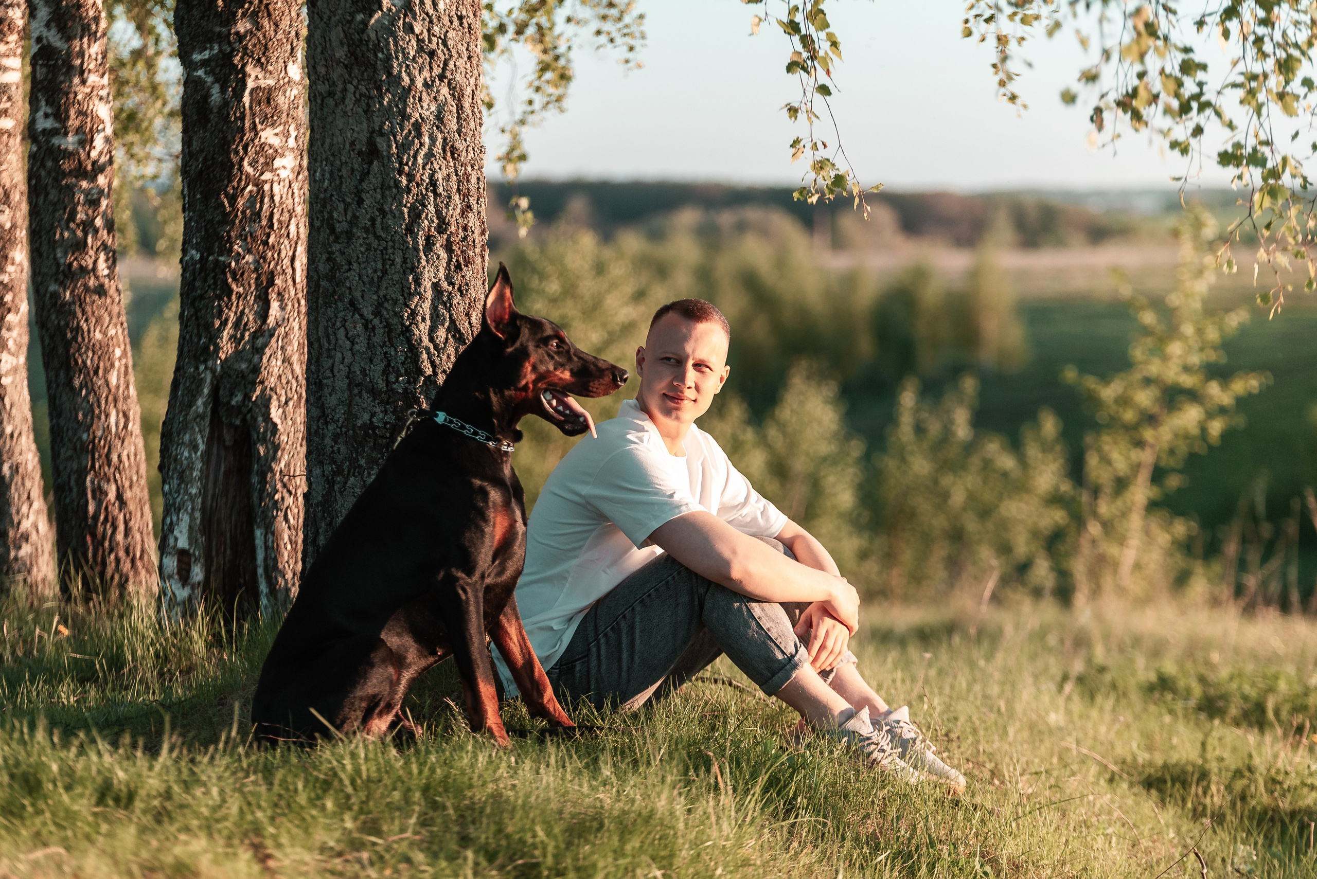 Юля, Андрей и Арес. Фотограф-анималист Анастасия Парфенова|Екатеринбург