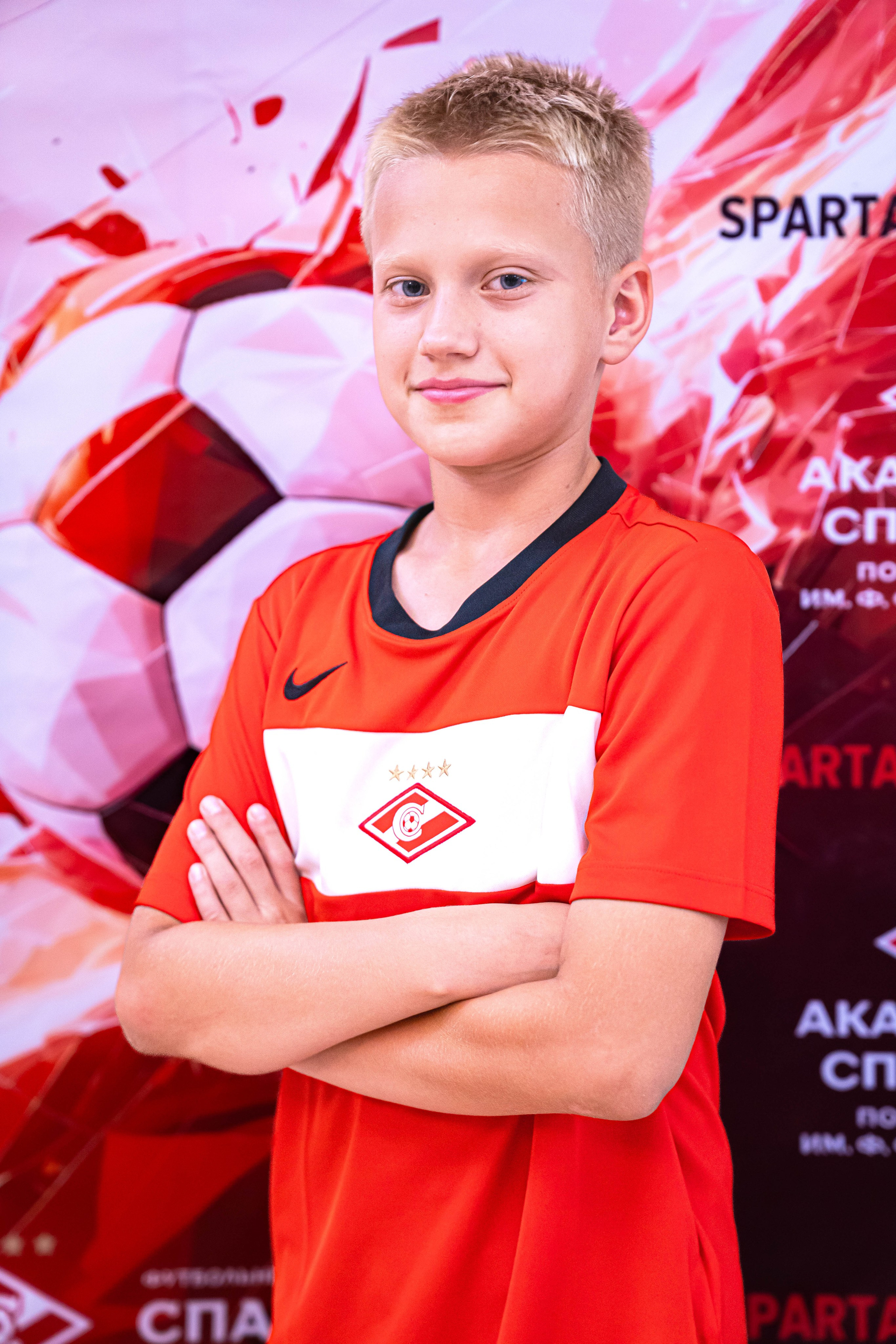 Портреты футболистов Спартак Юниор. Фото и видео съёмка на заказ. VAU Studia. Москва