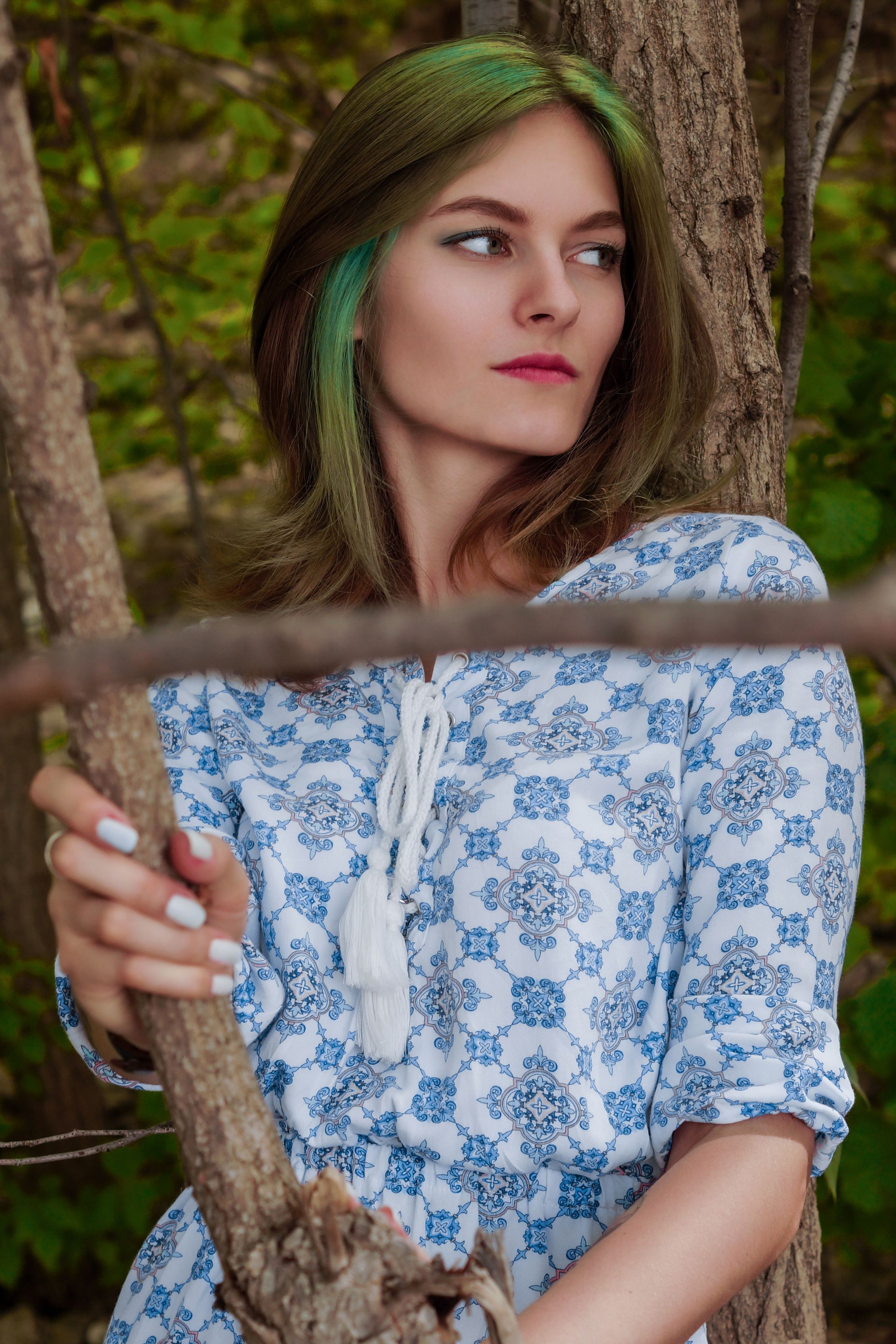 Портретные фотографии девушек на прогулке. Фотограф Евгений Колотилин в Самаре