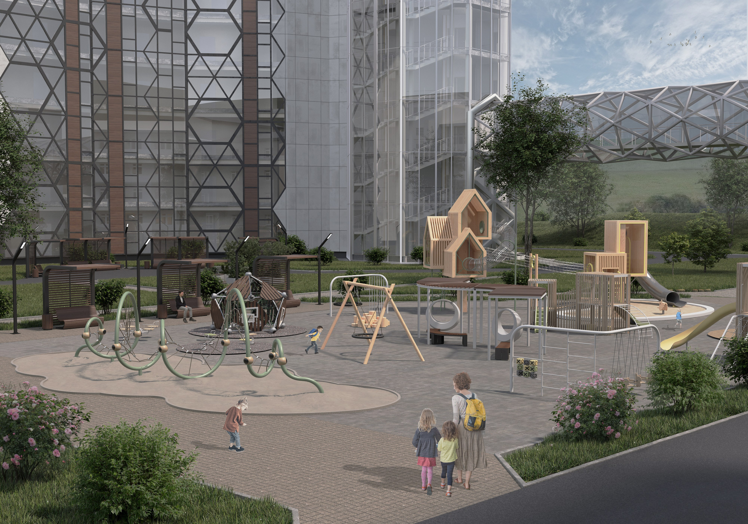 Благоустройство территории санатория «Усть-Кут». 3D-дизайнер Кристина Пуляевская