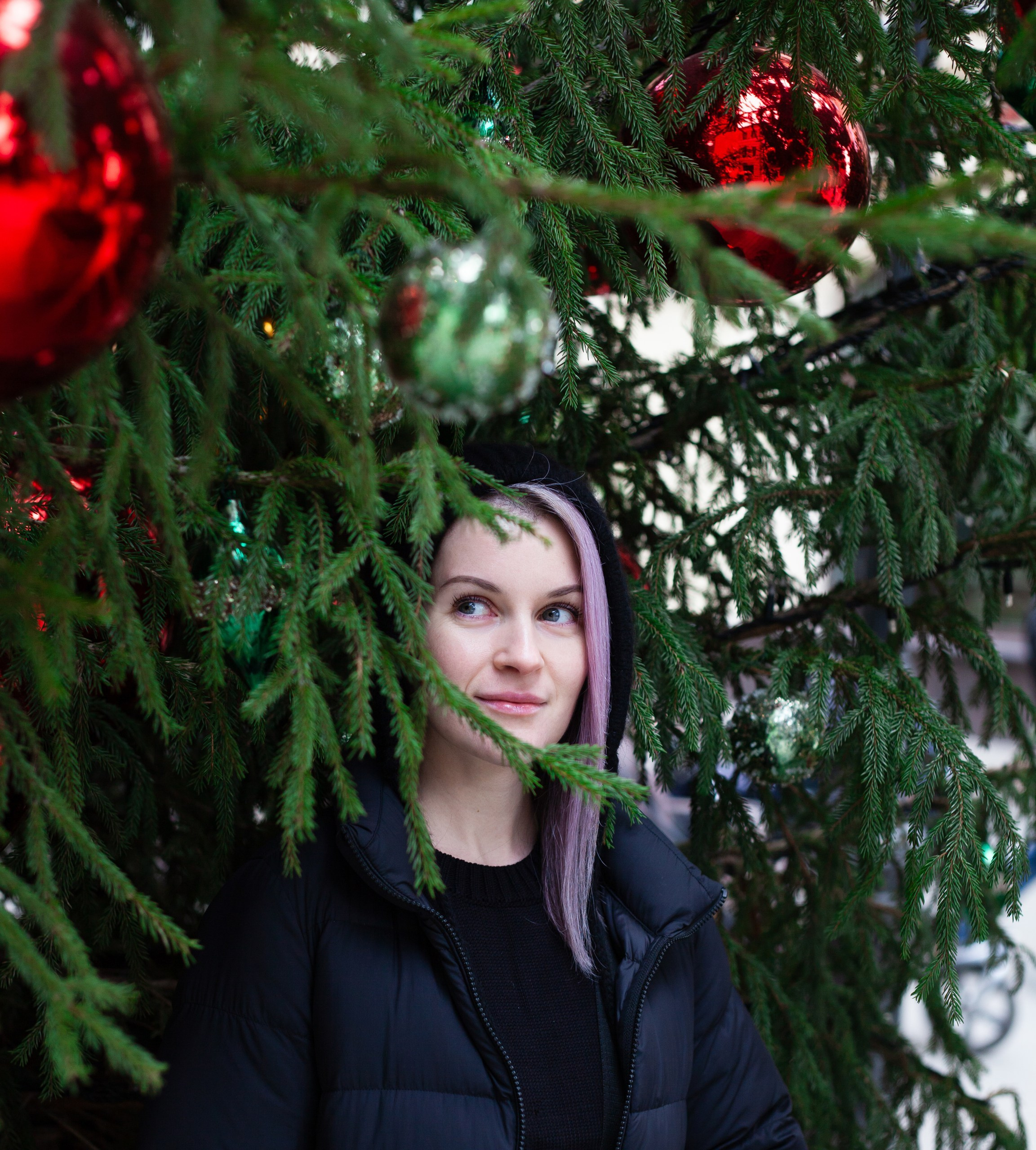 Оксана, тренер по йоге, новогоднее настроение, новогодние фото москва