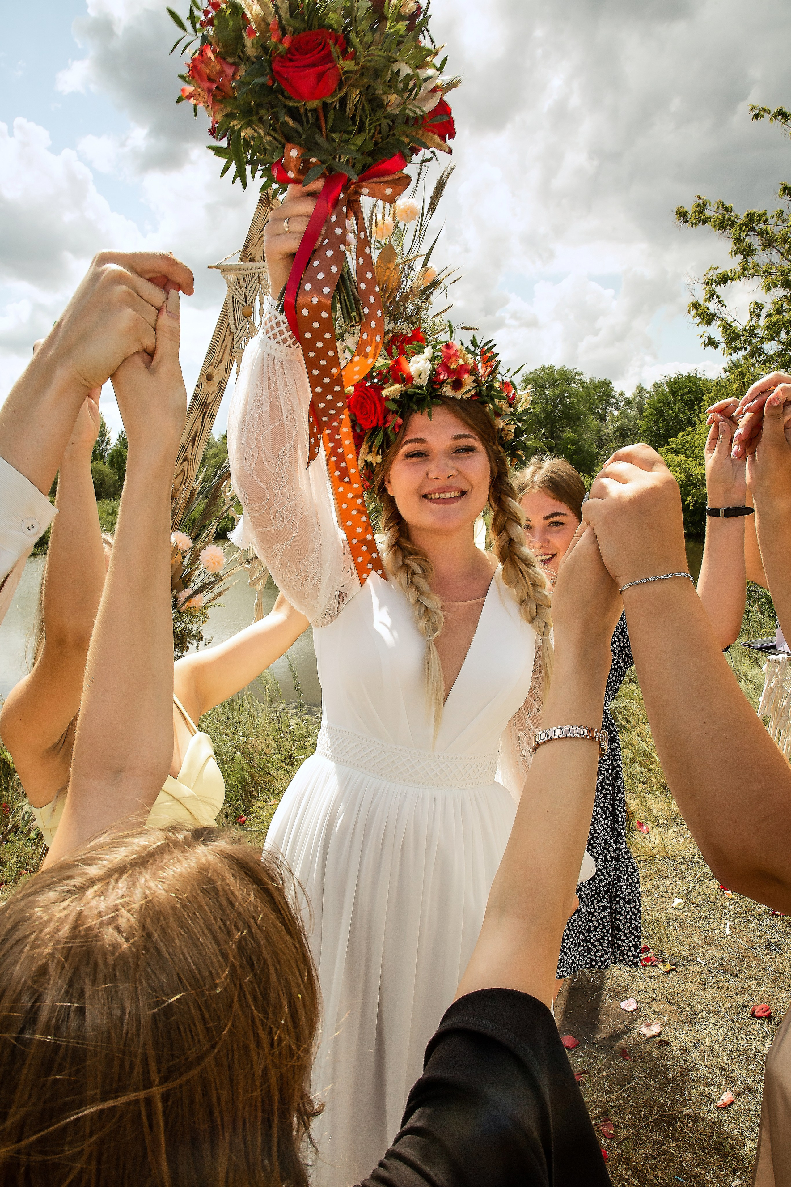 свадебная съемка в русском стиле