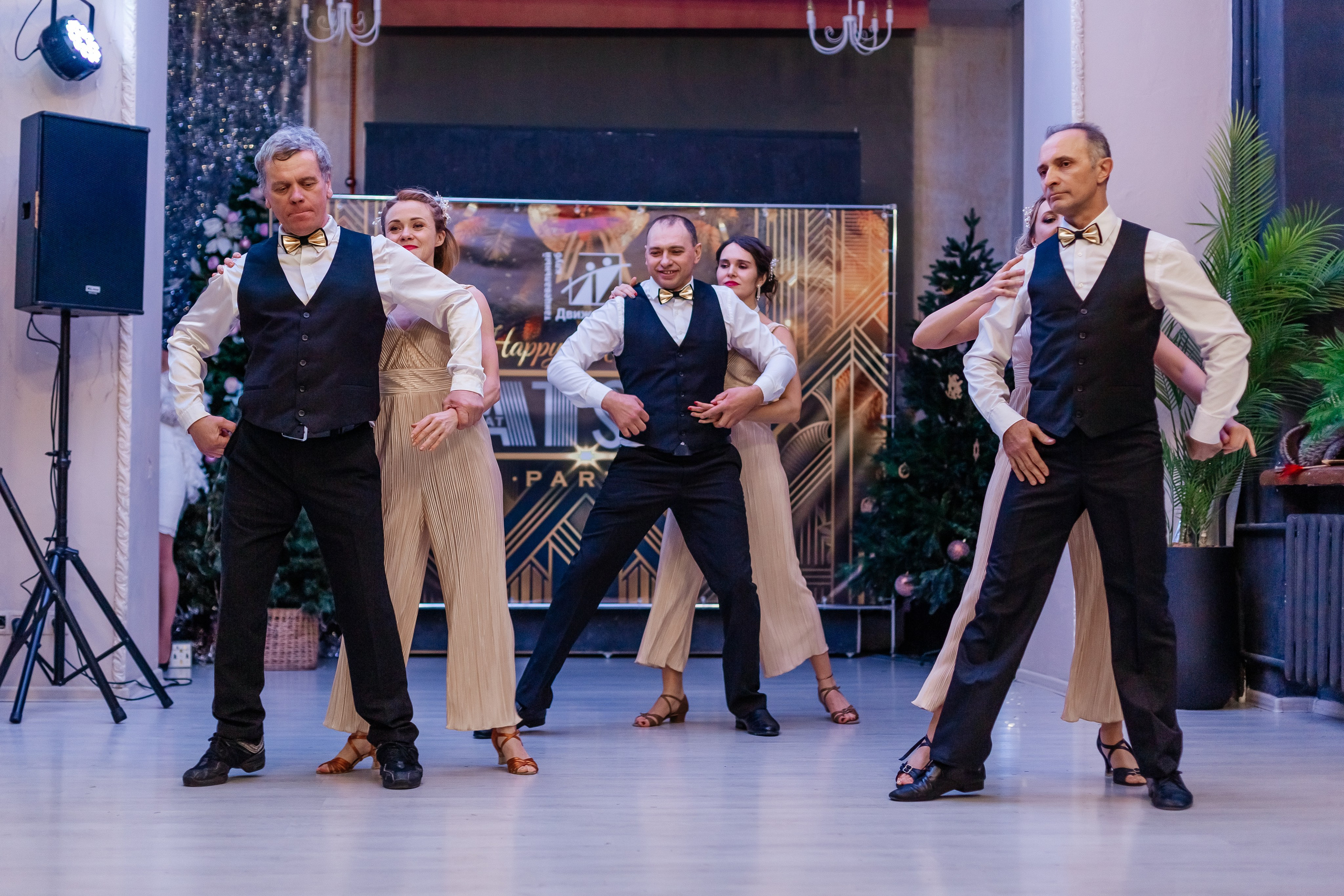 Новогодняя танцевальная хастл-вечеринка в стиле Гетсби. Фотограф Краснодар Марго Хелбен