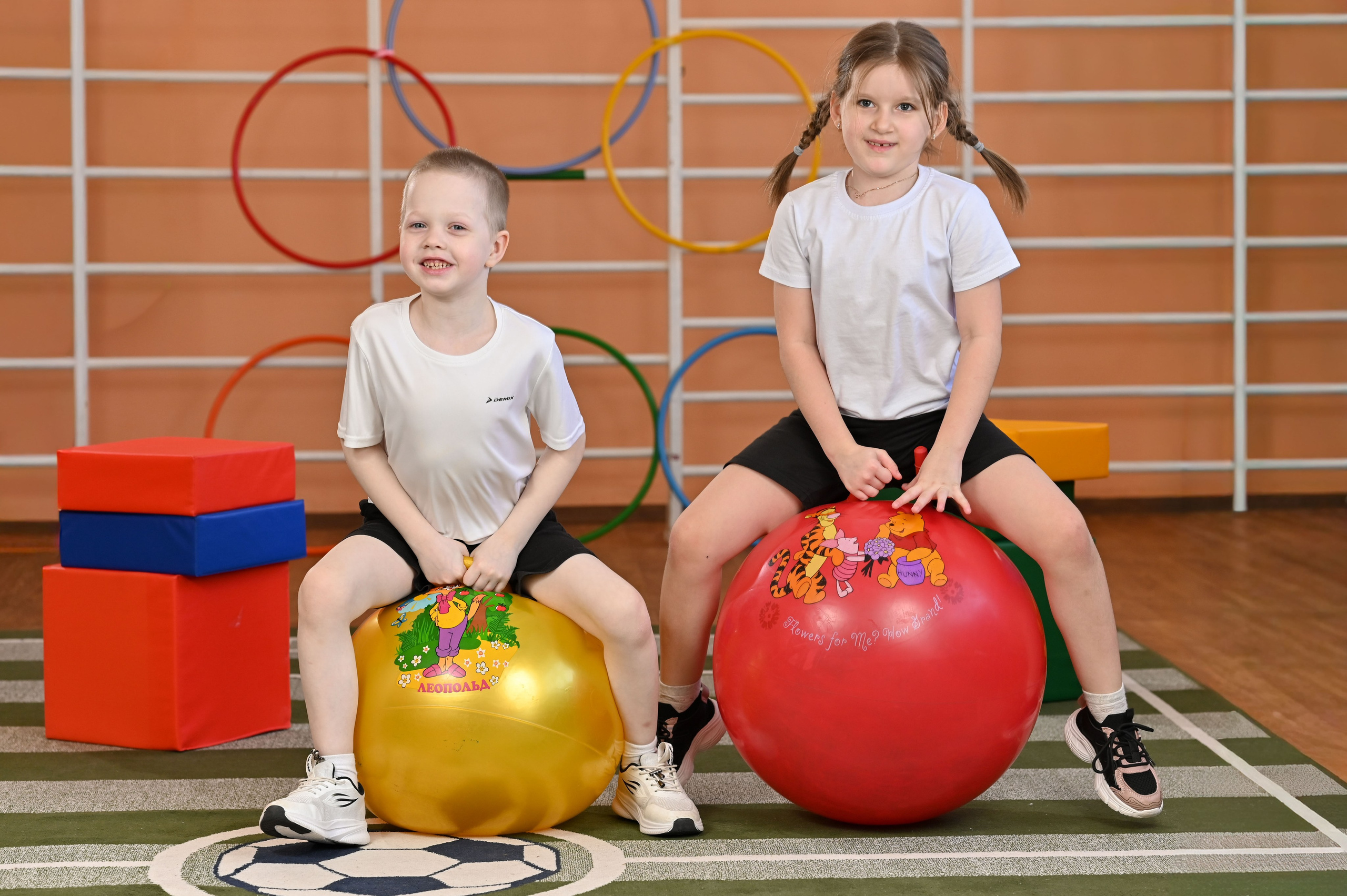 Детский сад на физкультуре. Семейный фотограф в г. Воскресенск Наталия Молева