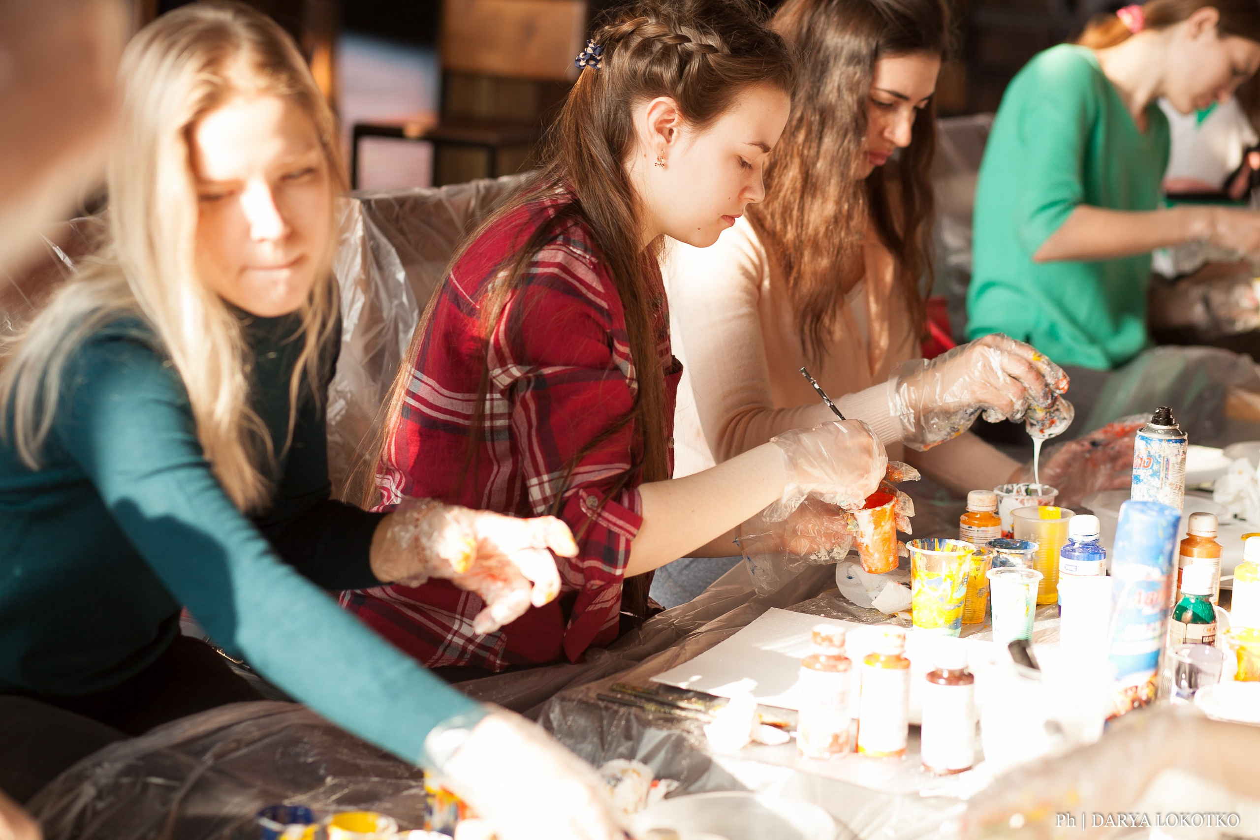 Мастер класс Fluid Art. Фотограф Дарья Локотко в Красноярске