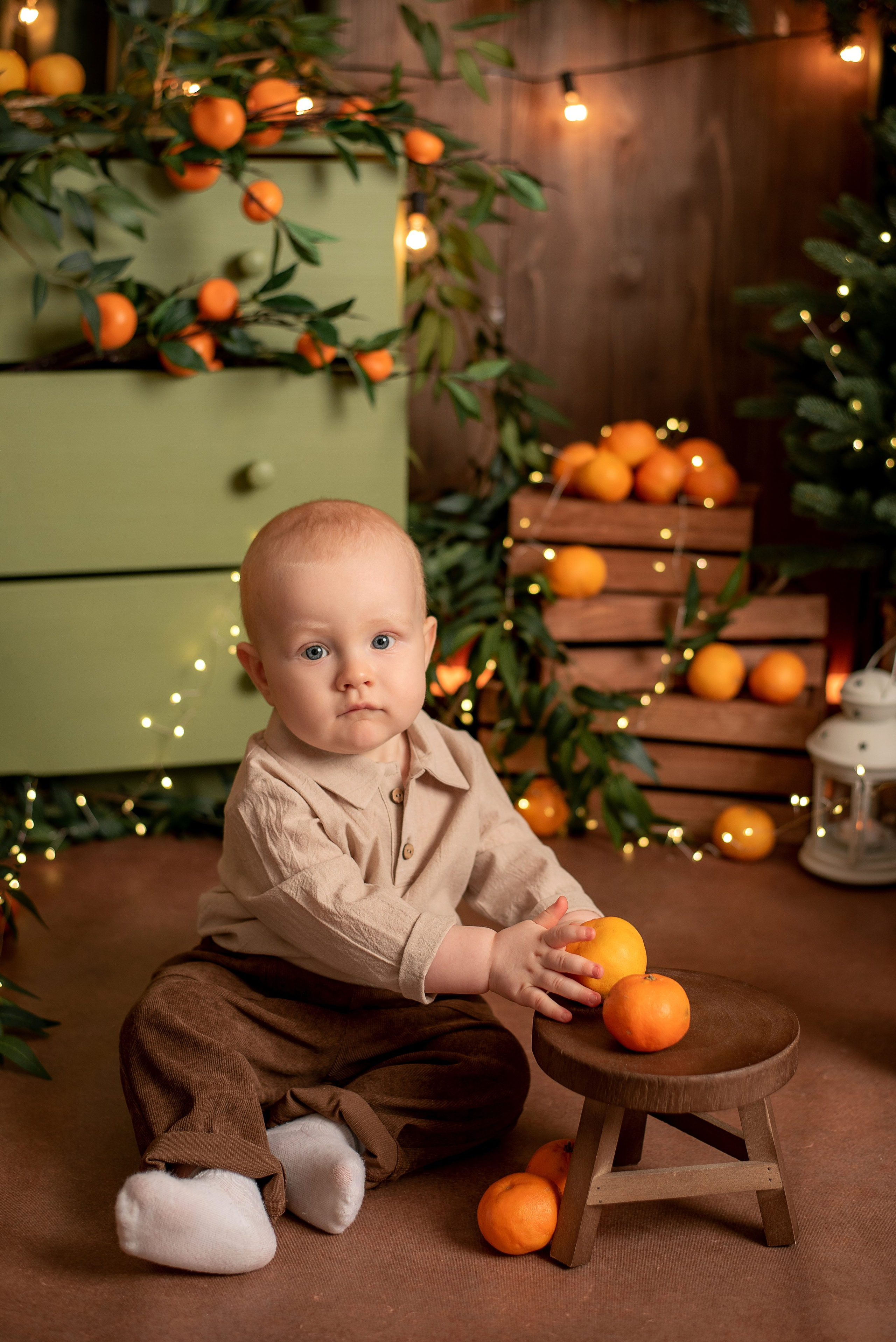 Лёвушка — мандаринки 2025-2026. Семейный и детский фотограф Наталья Горда