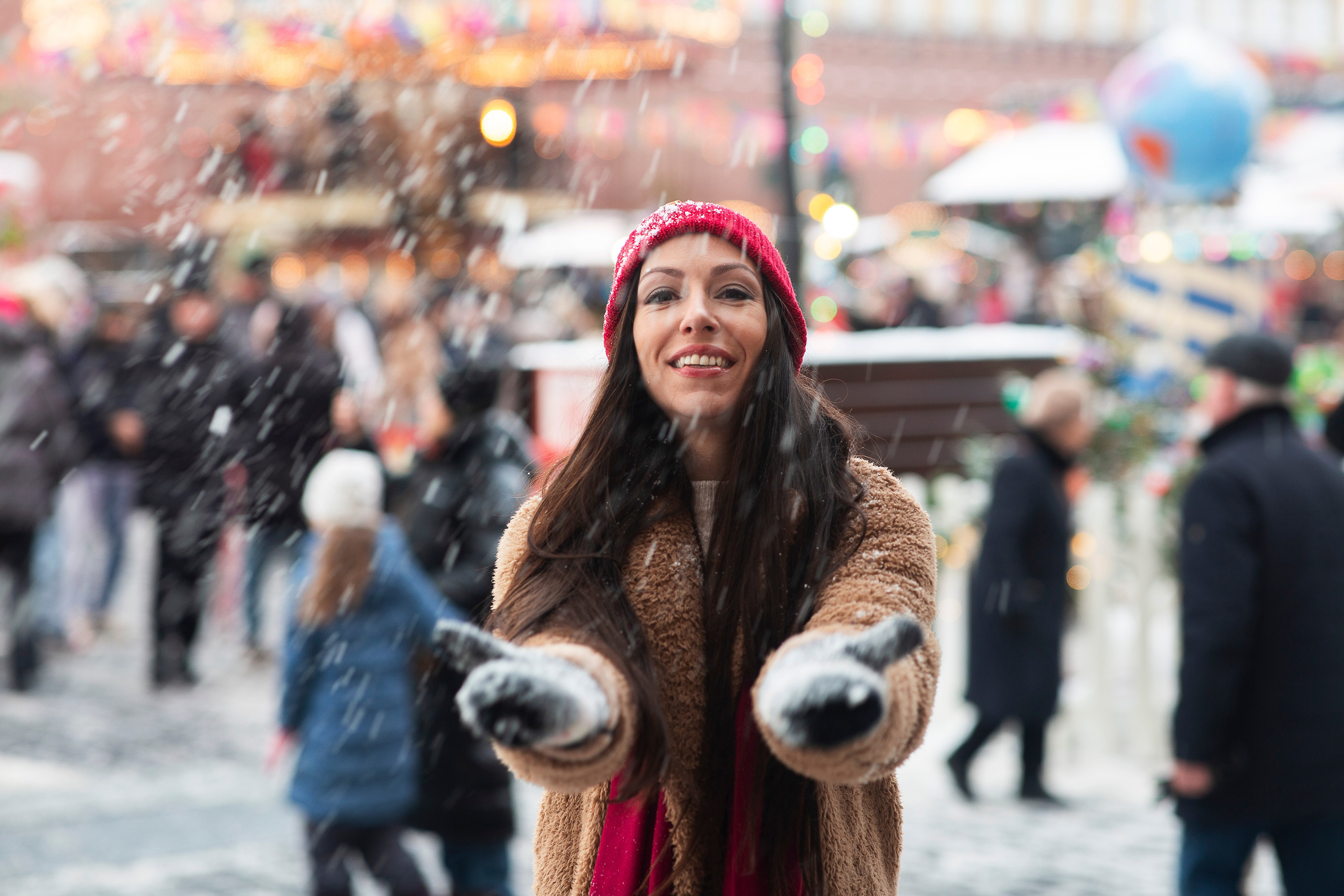Новогодняя уличная фотосессия. Семейный и портретный фотограф в Москве Елена Флегант