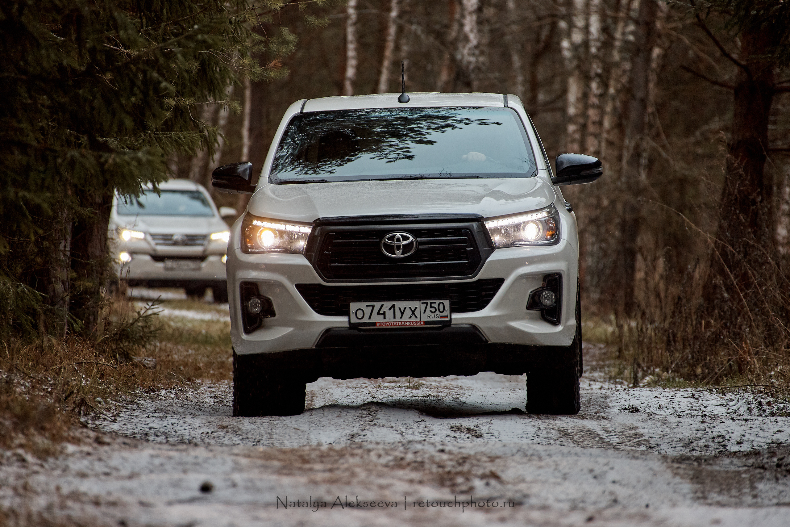 Внедорожный тест-драйв Toyota Hilux и Toyota Fortuner | 12'2019. Репортажный фотограф и ретушер в Москве Наталья Алексеева